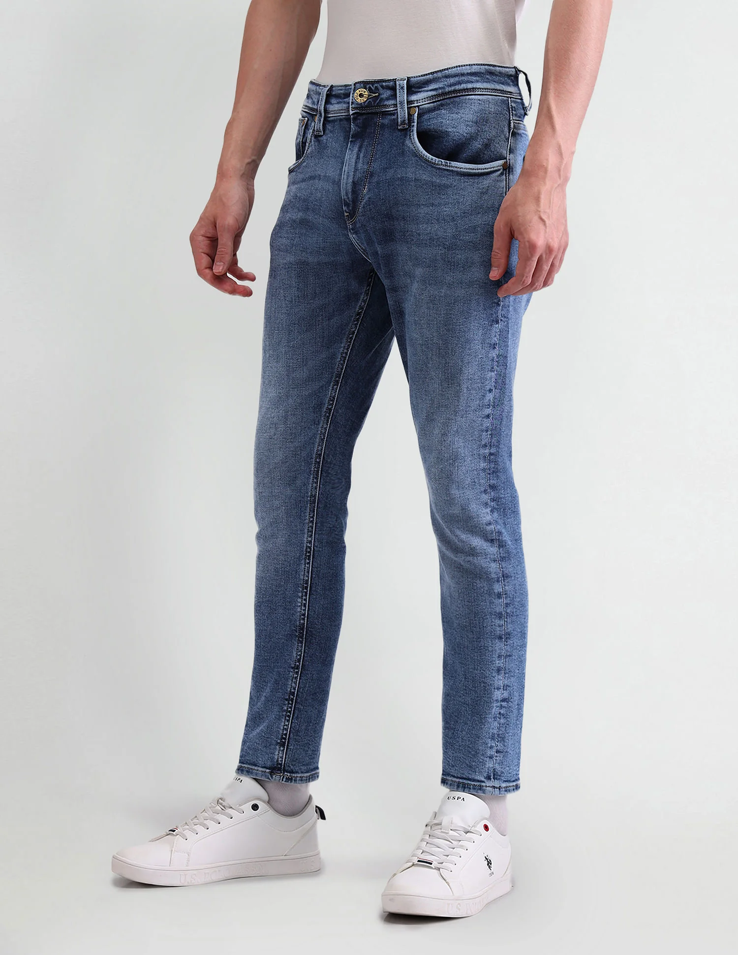 Henry Tapered Blue Jeans - Image 4
