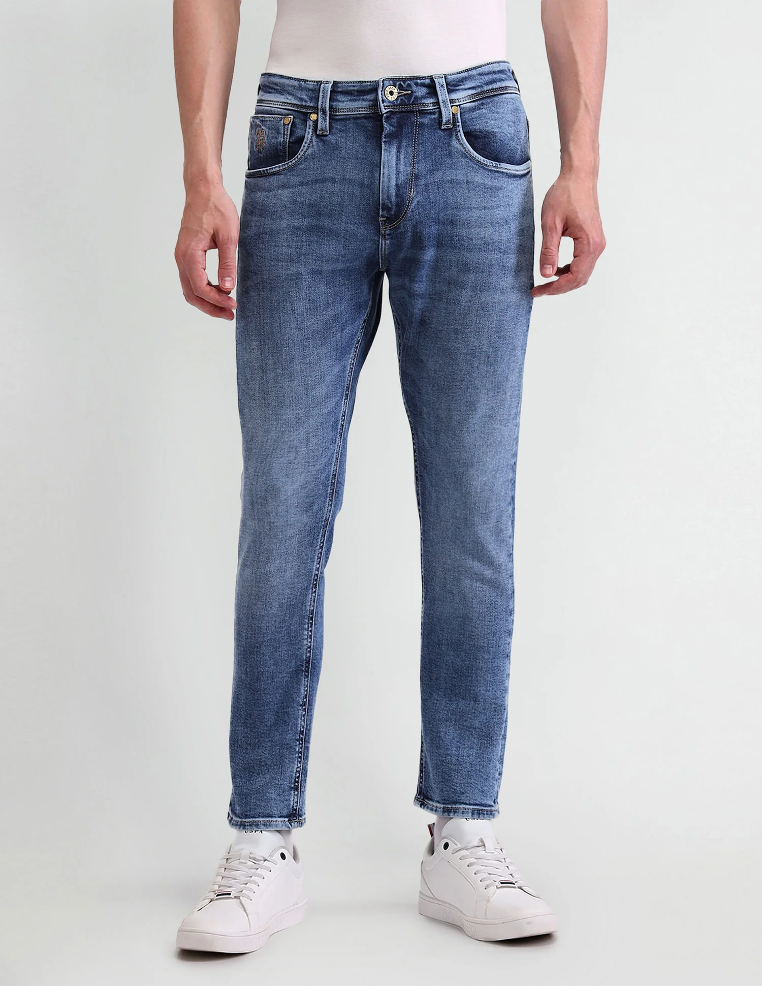 Henry Tapered Blue Jeans - Image 6