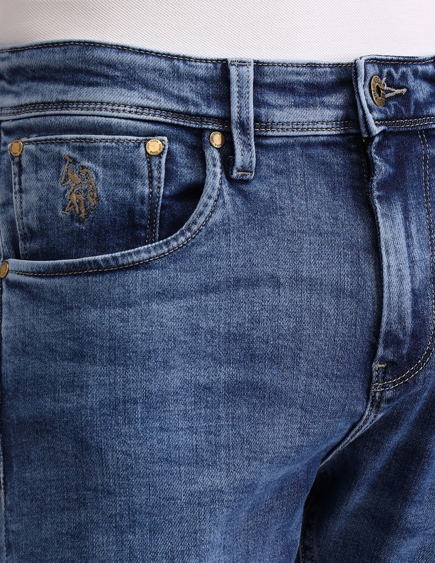 Henry Tapered Blue Jeans - Image 8
