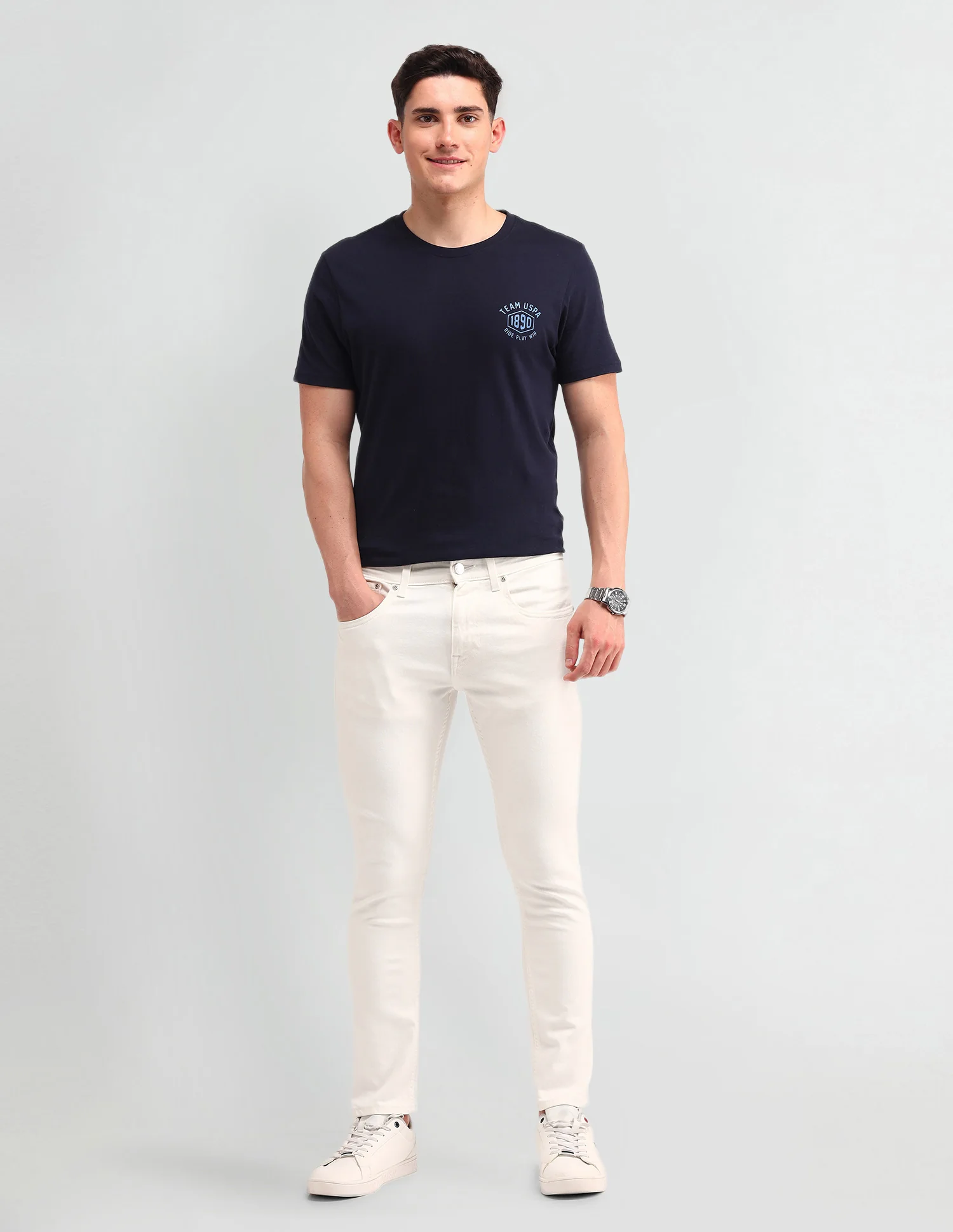 Henry Tapered Cropped Fit Jeans - Image 3