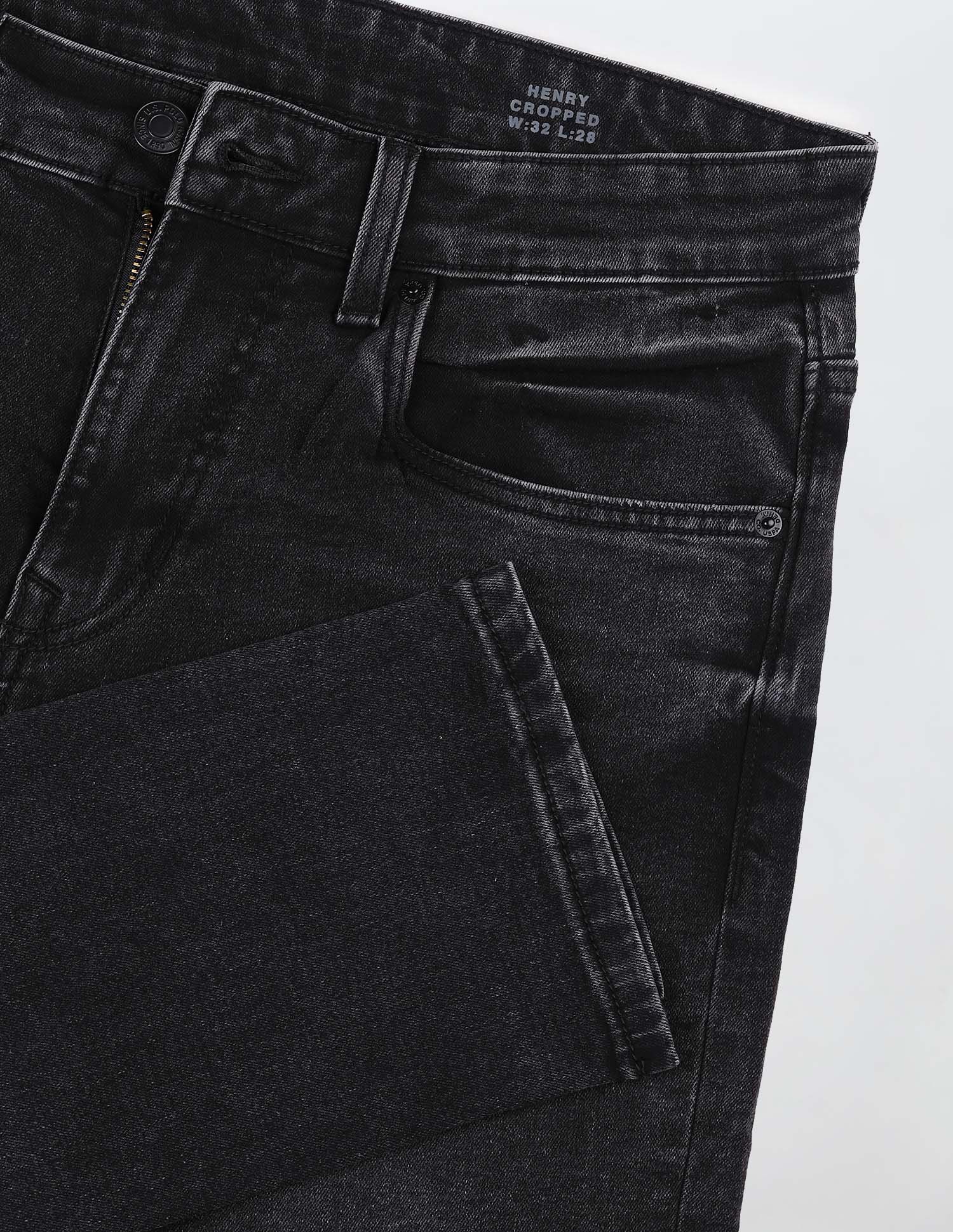 Henry Tapered Fit Black Jeans - Image 2