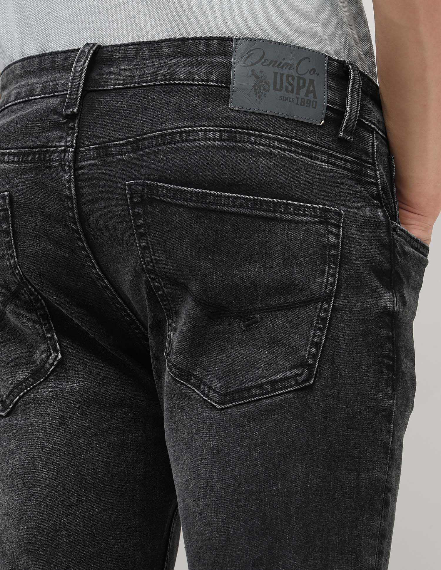 Henry Tapered Fit Black Jeans - Image 8