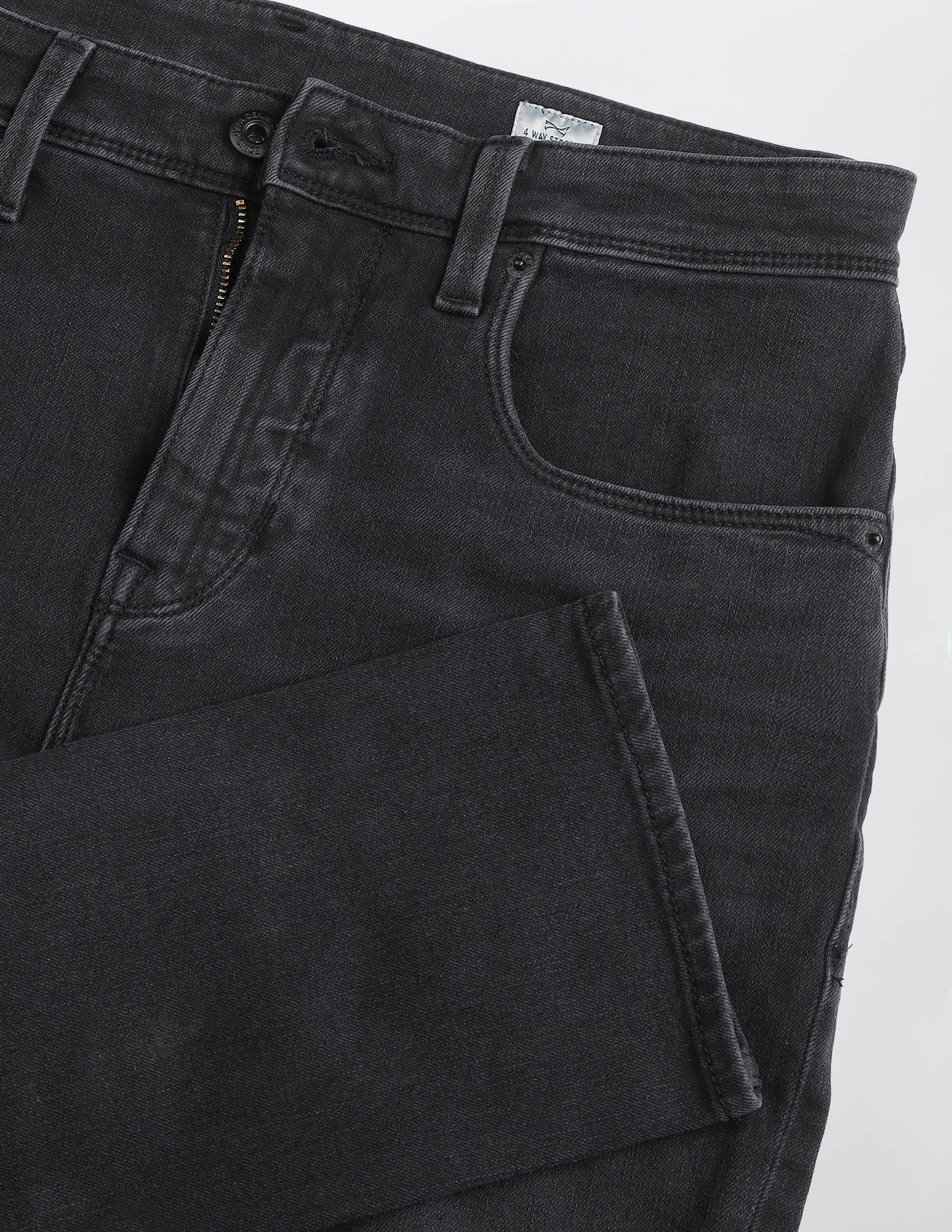 Henry Tapered Fit Black Jeans - Image 2