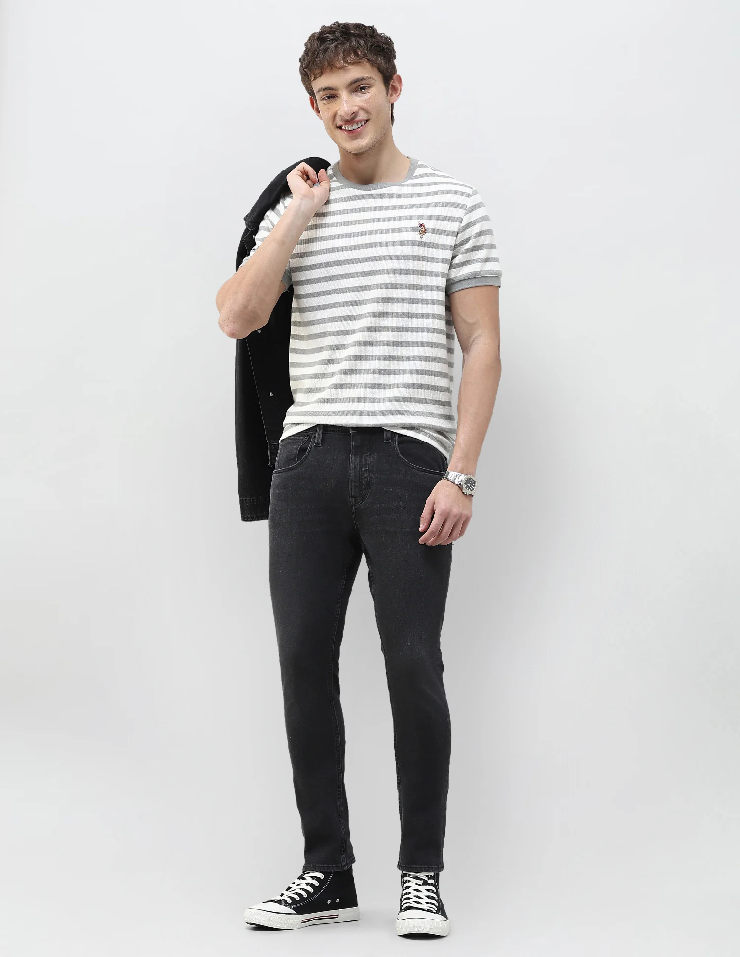Henry Tapered Fit Black Jeans - Image 3