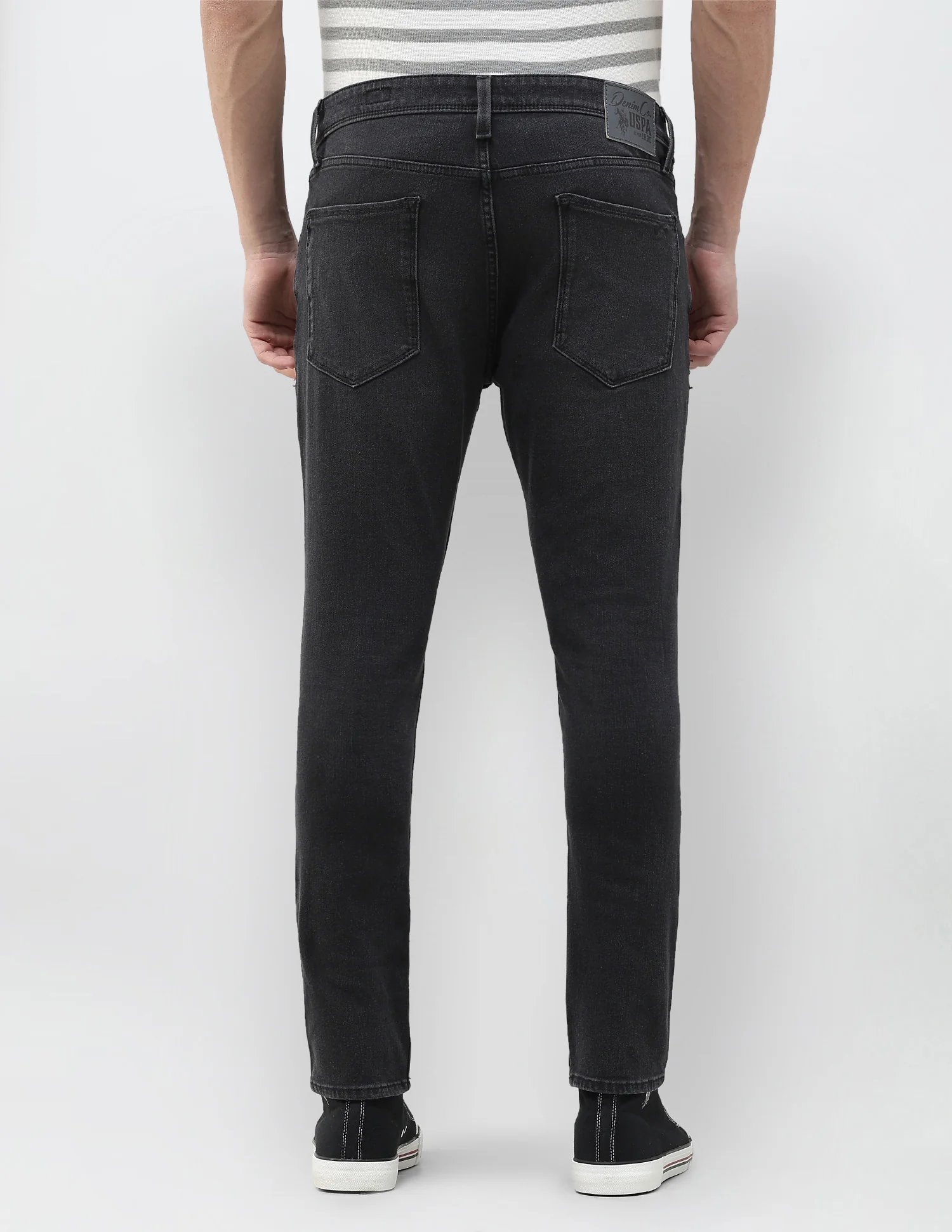 Henry Tapered Fit Black Jeans - Image 5
