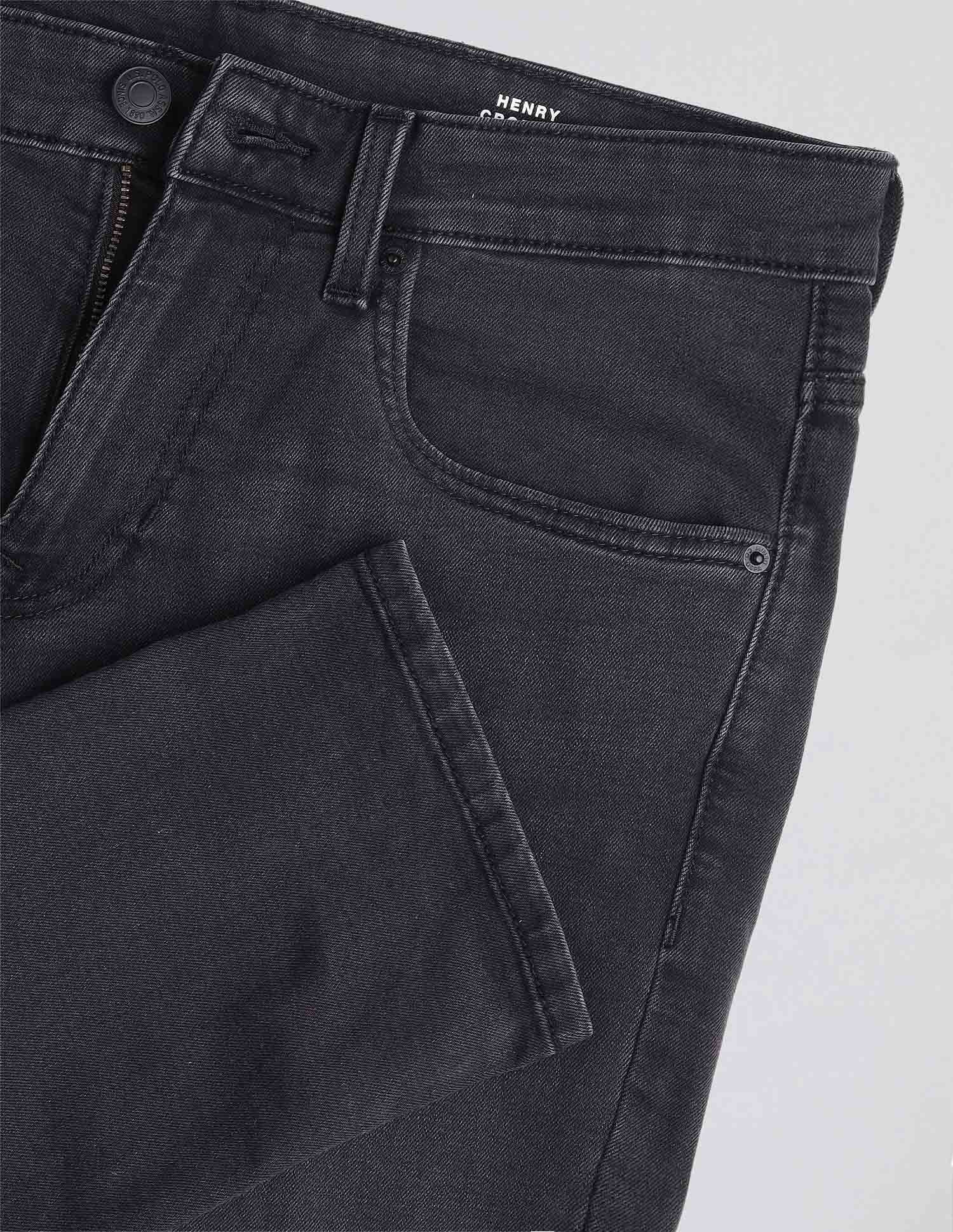Henry Tapered Fit Black Jeans - Image 2