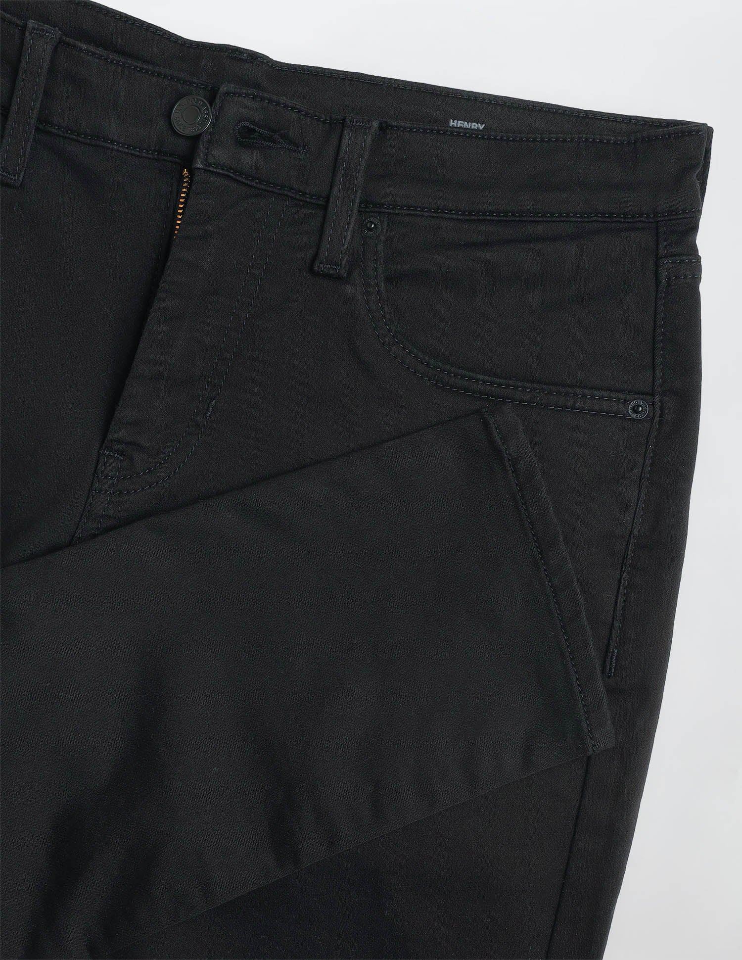 Henry Tapered Fit Black Jeans - Image 2