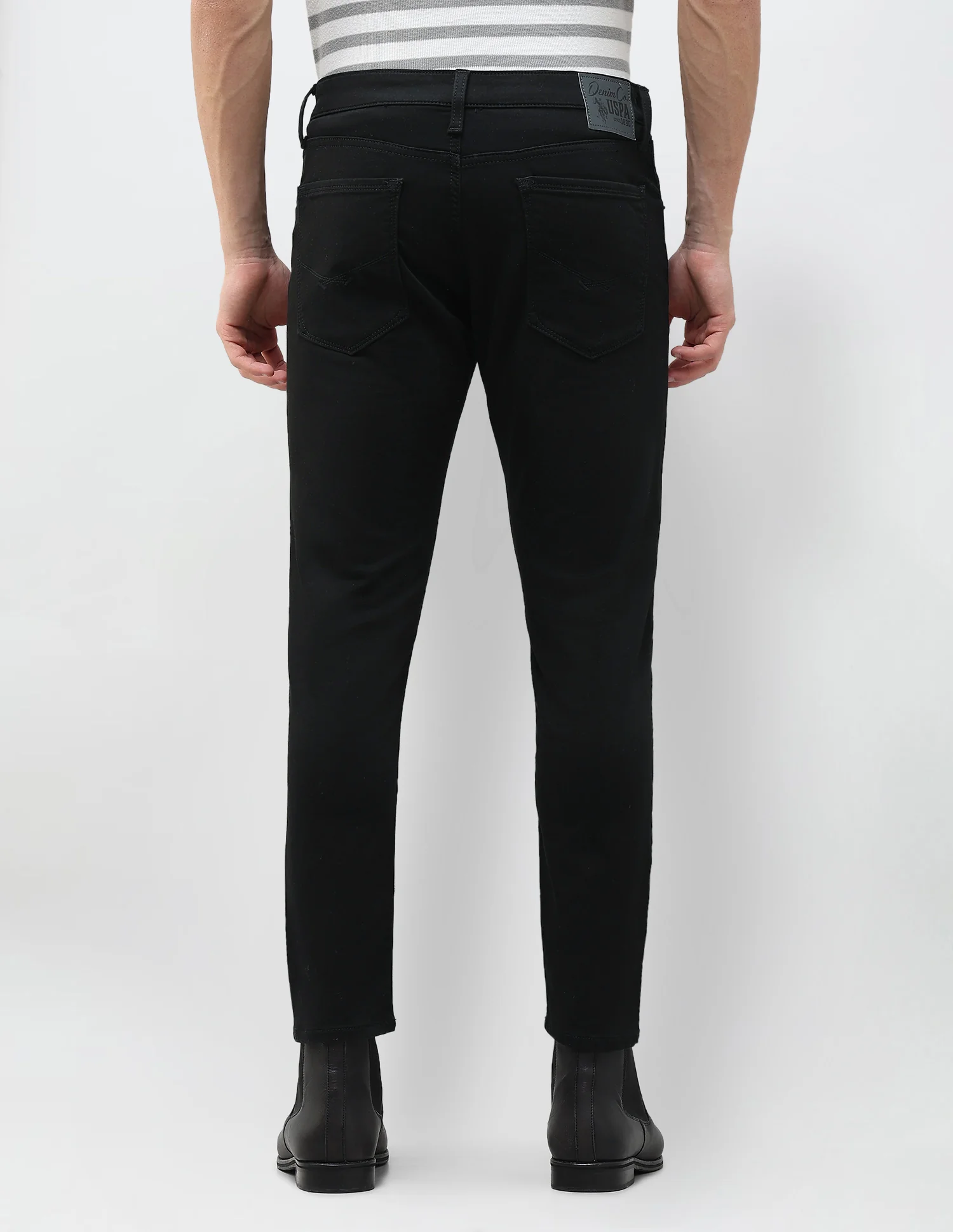 Henry Tapered Fit Black Jeans - Image 5