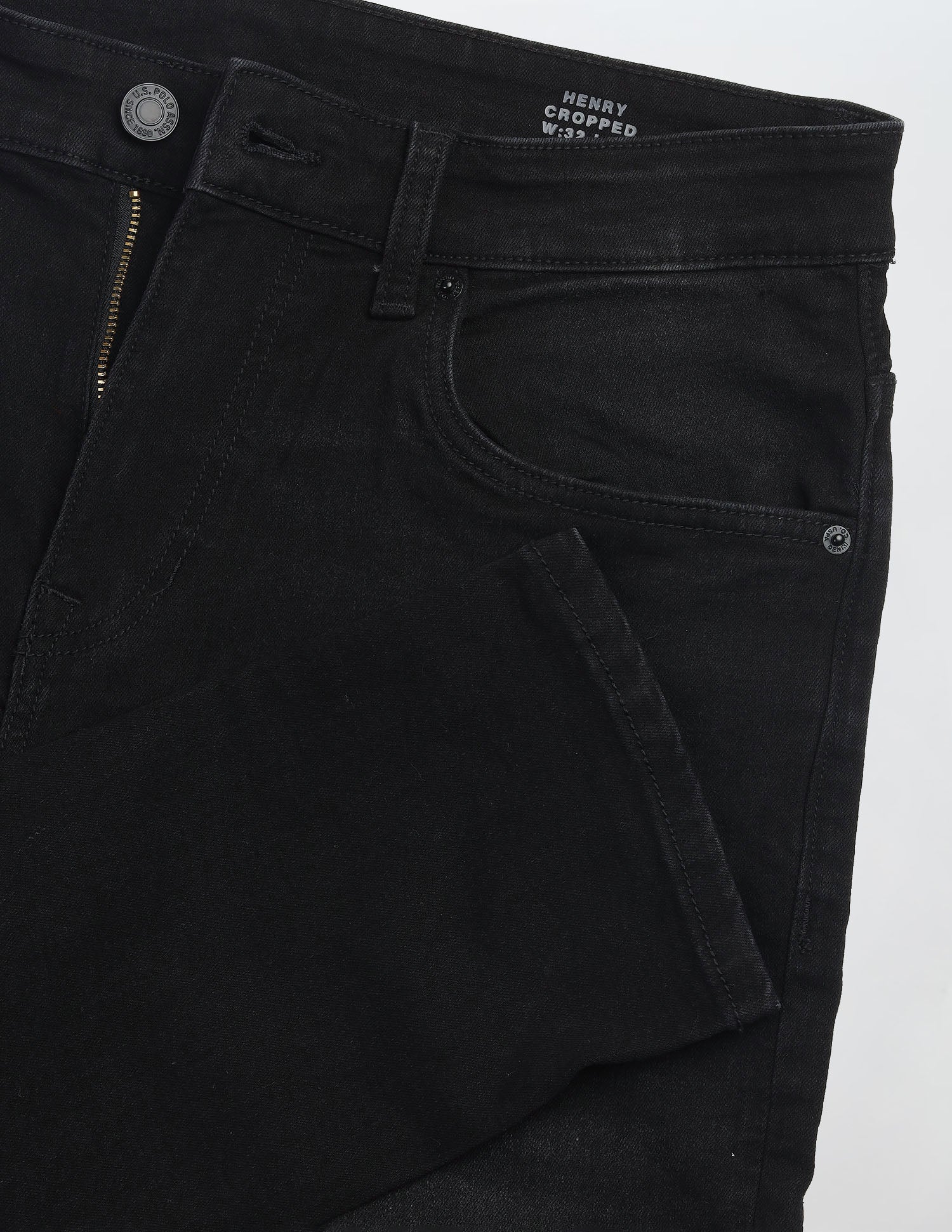 Henry Tapered Fit Black Jeans - Image 2