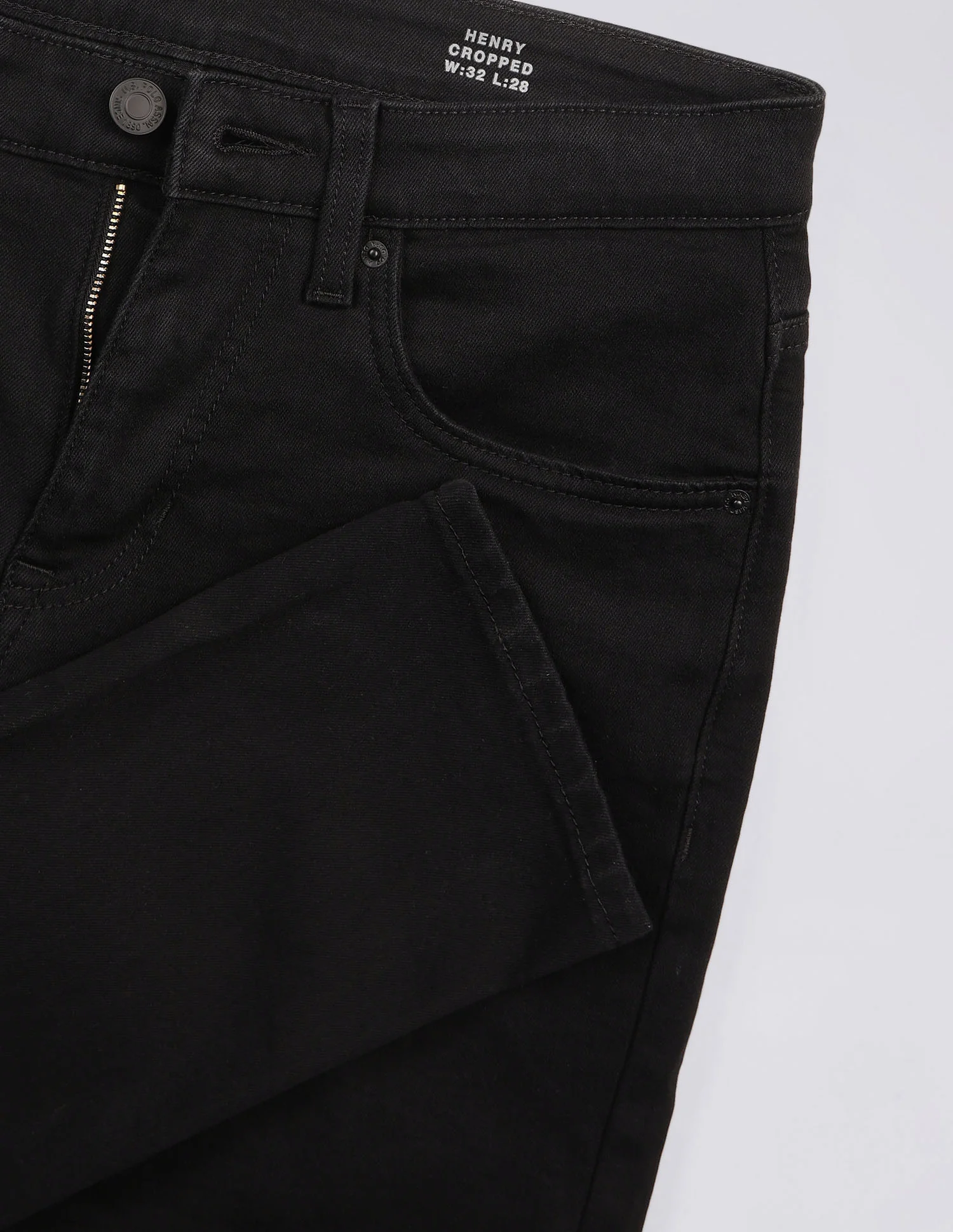 Henry Tapered Fit Black Jeans - Image 2
