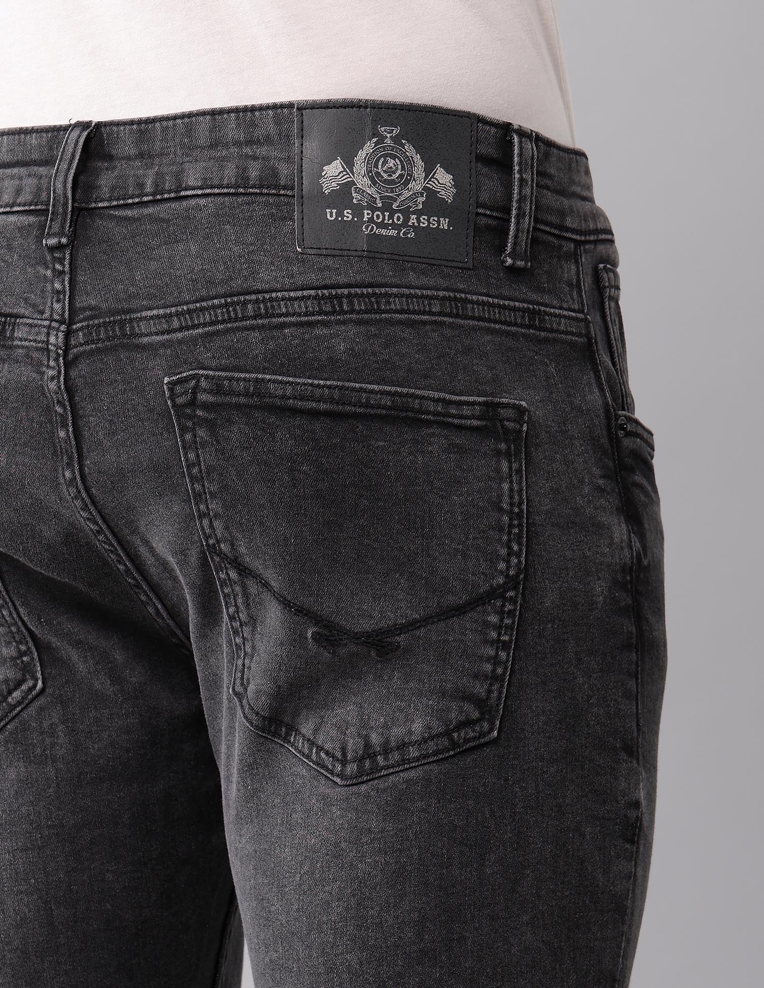 Henry Tapered Fit Black Jeans - Image 8