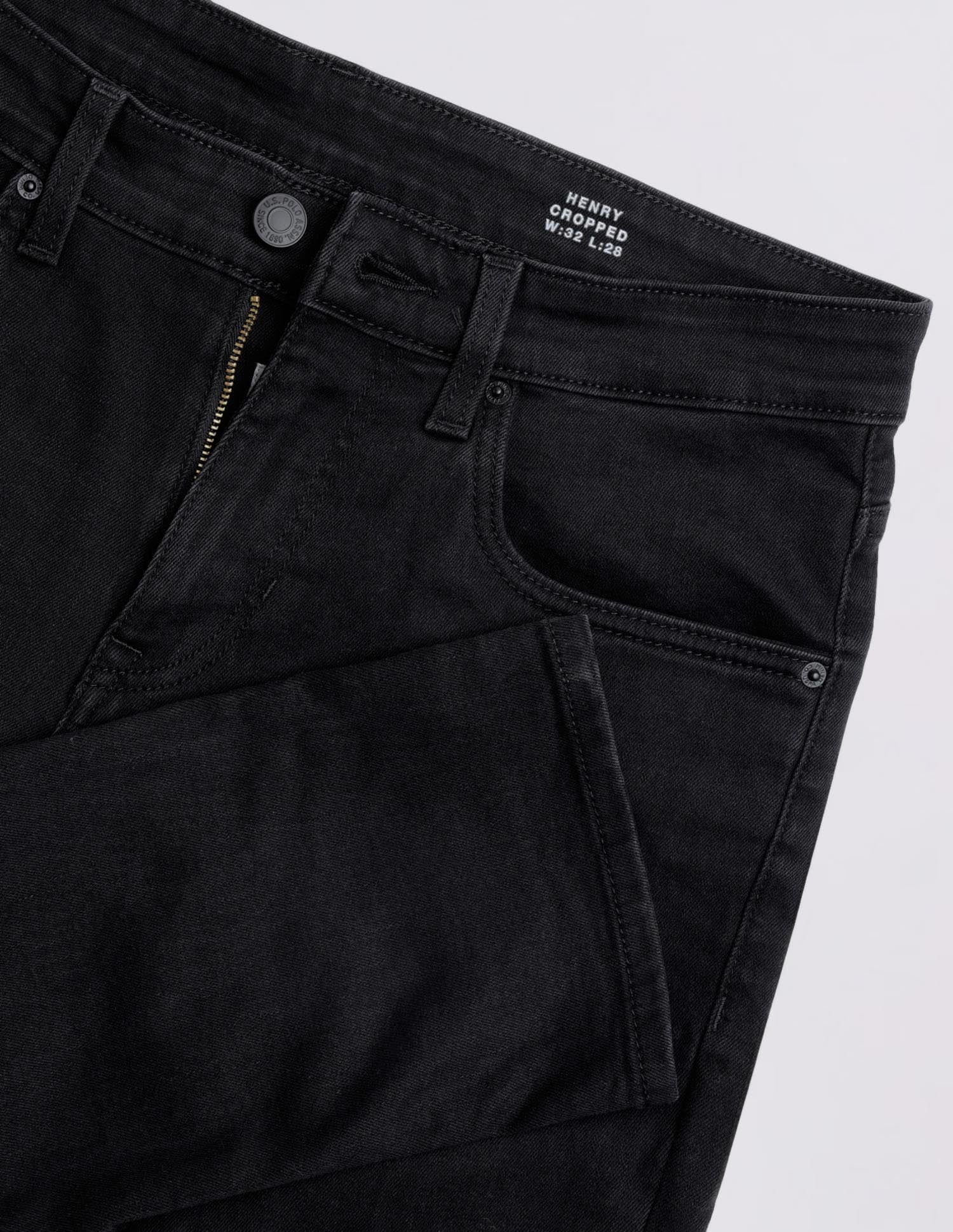 Henry Tapered Fit Black Jeans - Image 2