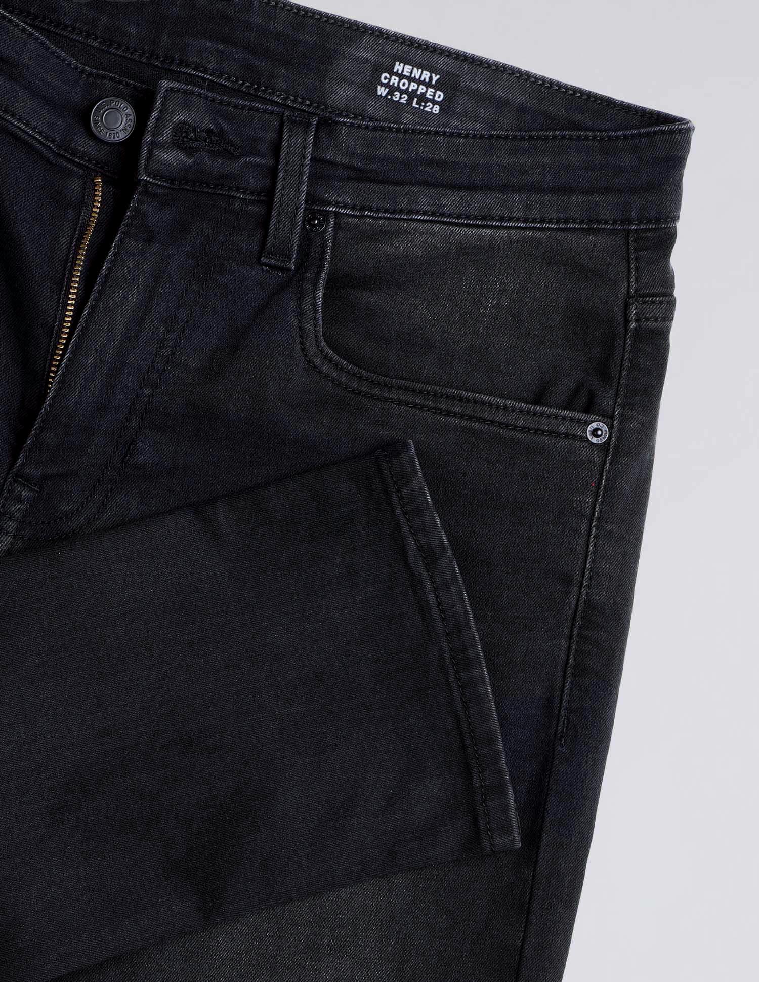 Henry Tapered Fit Black Jeans - Image 2
