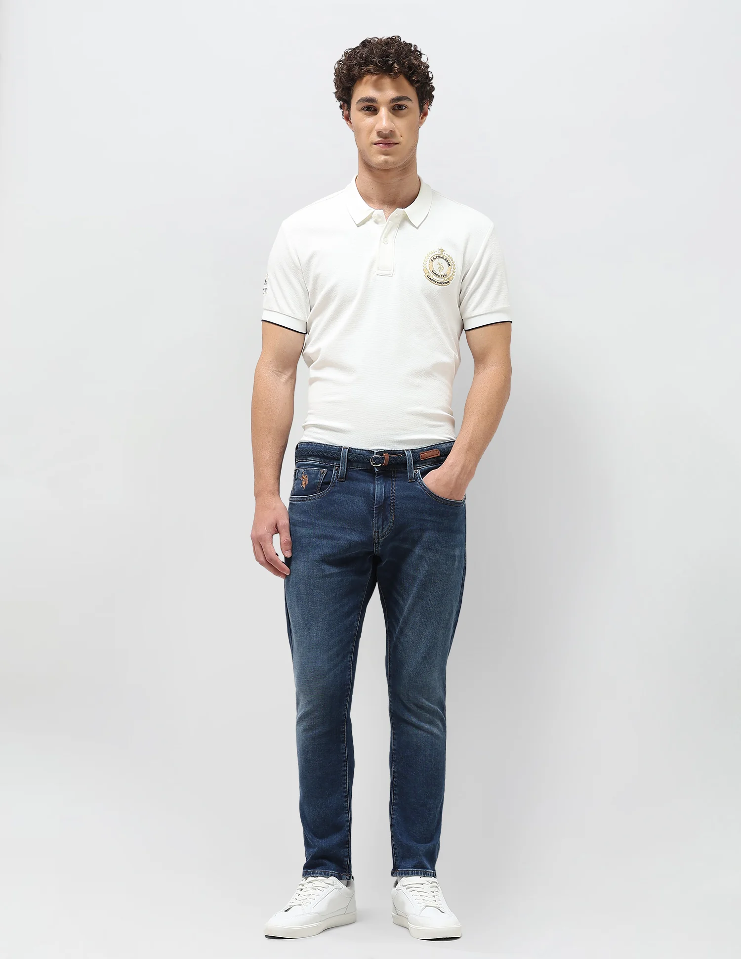 Henry Tapered Fit Blue Jeans - Image 3