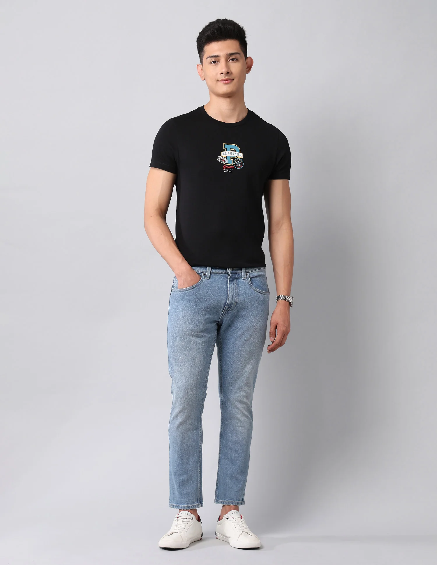 Henry Tapered Fit Blue Jeans - Image 3