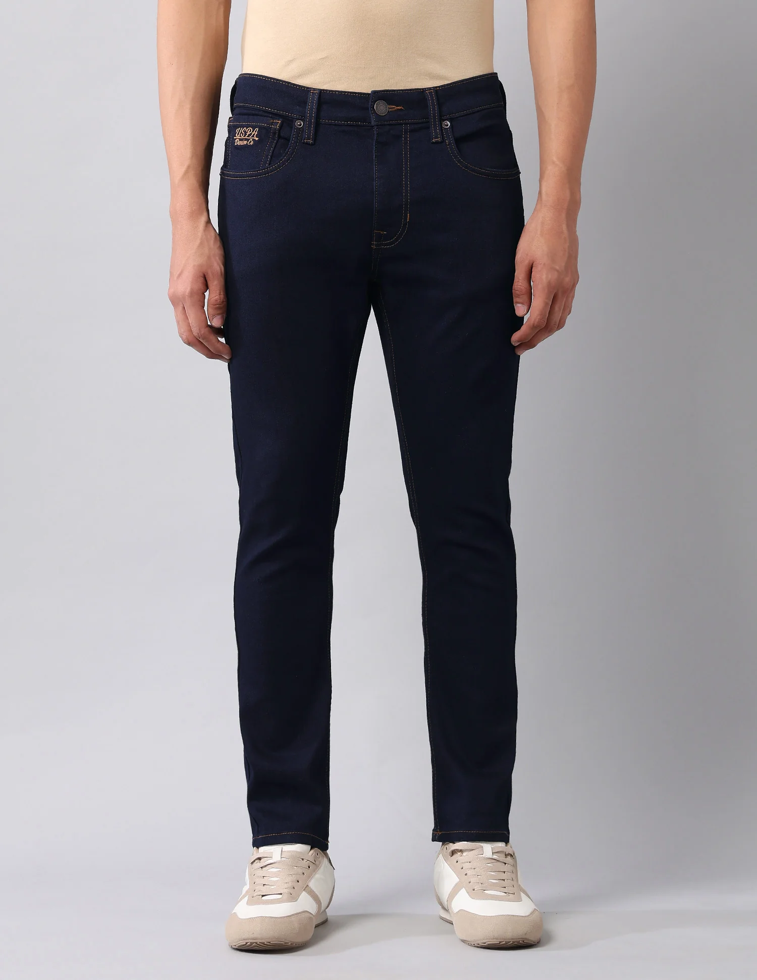 Henry Tapered Fit Blue Jeans - Image 6