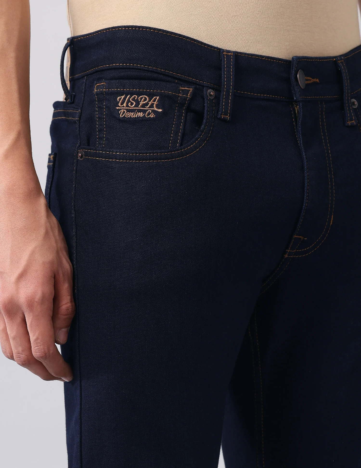 Henry Tapered Fit Blue Jeans - Image 7