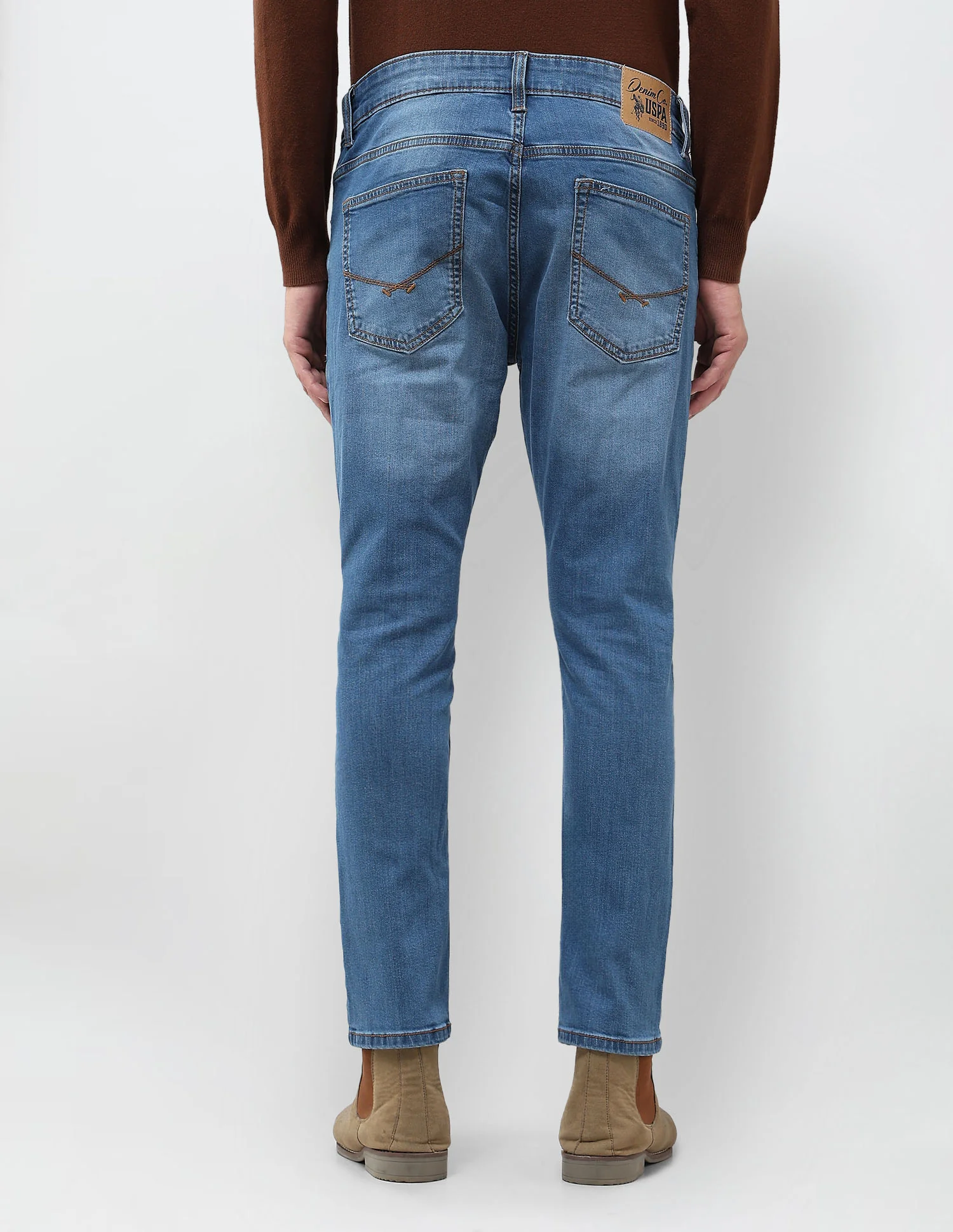 Henry Tapered Fit Blue Jeans - Image 5