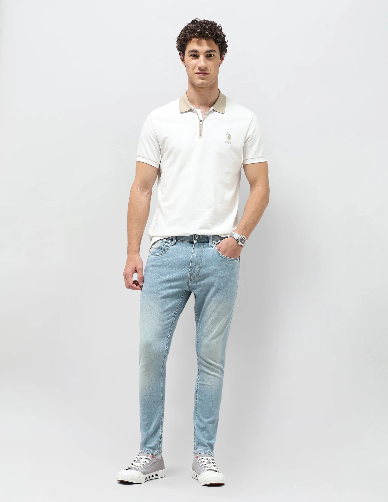 Henry Tapered Fit Blue Jeans - Image 3