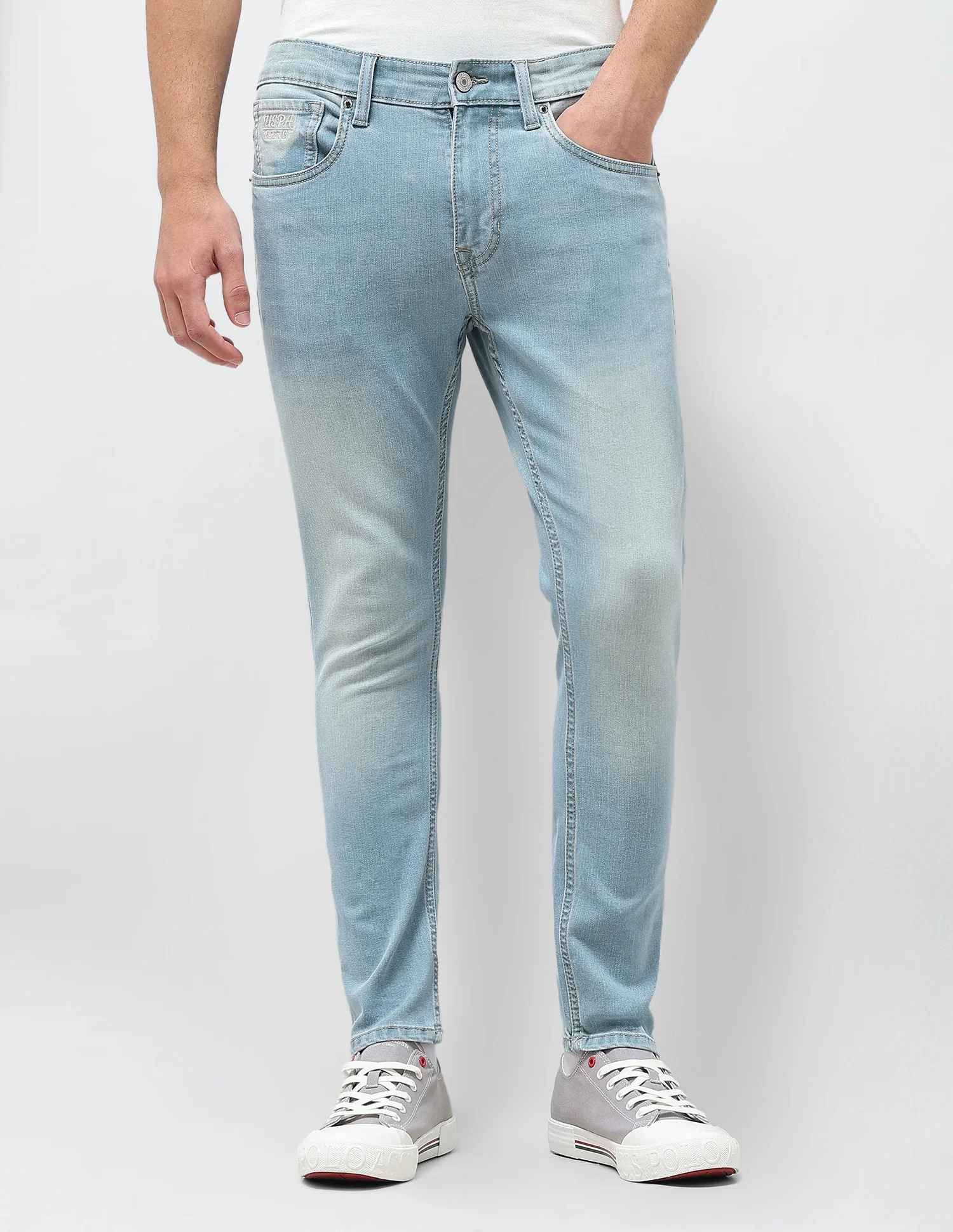 Henry Tapered Fit Blue Jeans - Image 6