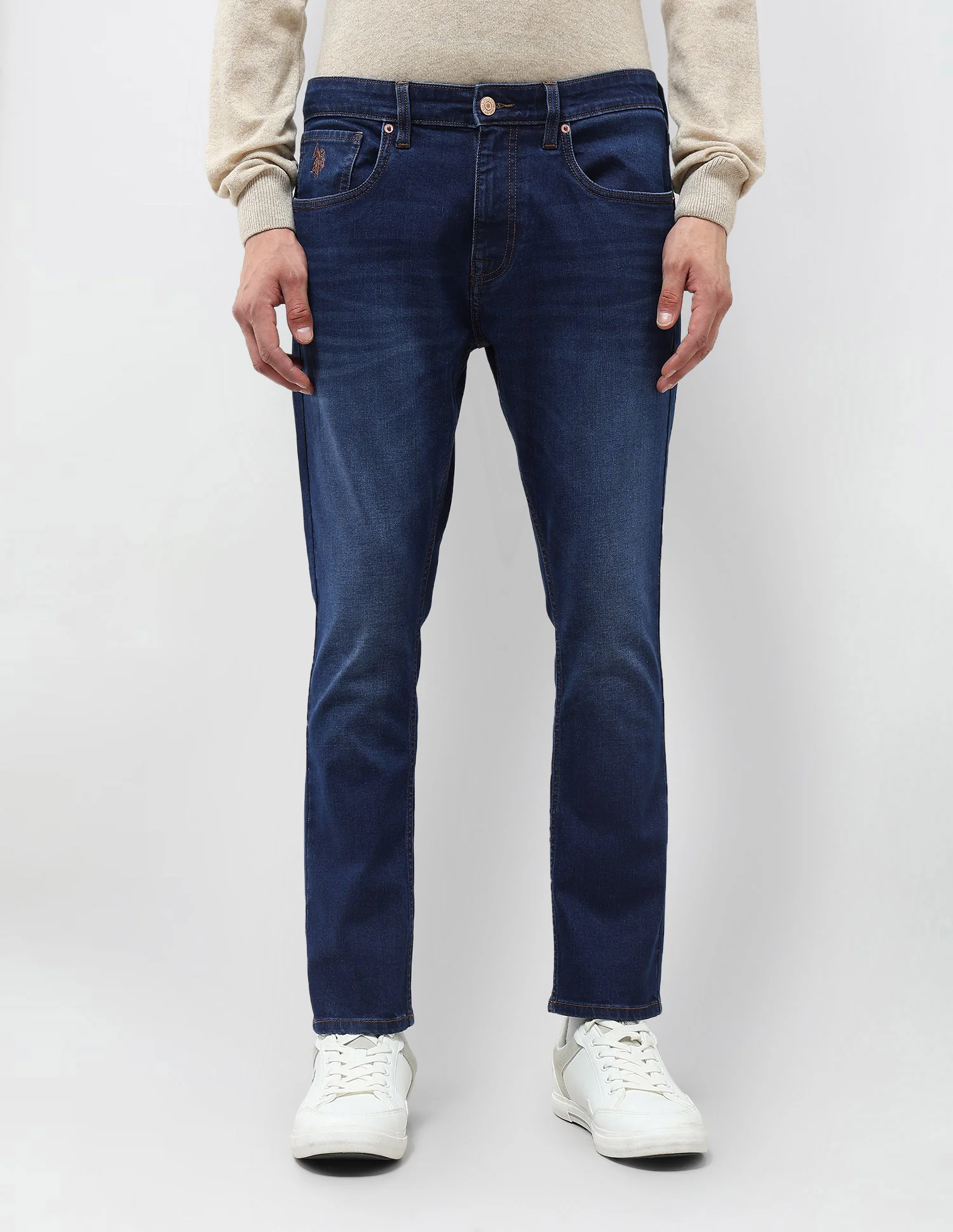 Henry Tapered Fit Blue Jeans - Image 6