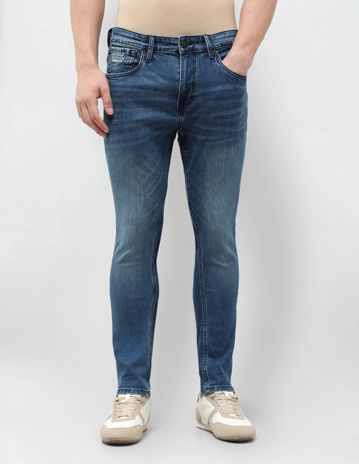 Henry Tapered Fit Blue Jeans - Image 6