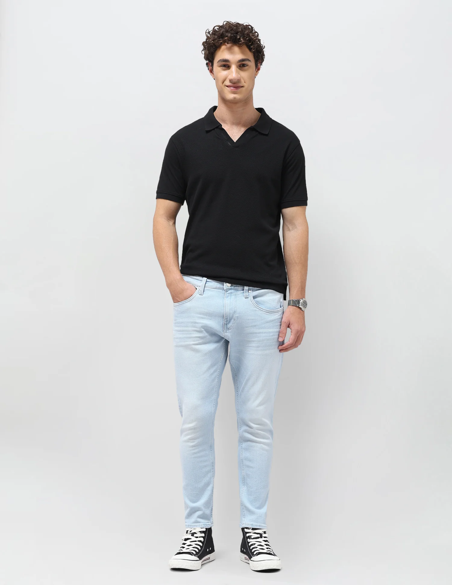 Henry Tapered Fit Blue Jeans - Image 3