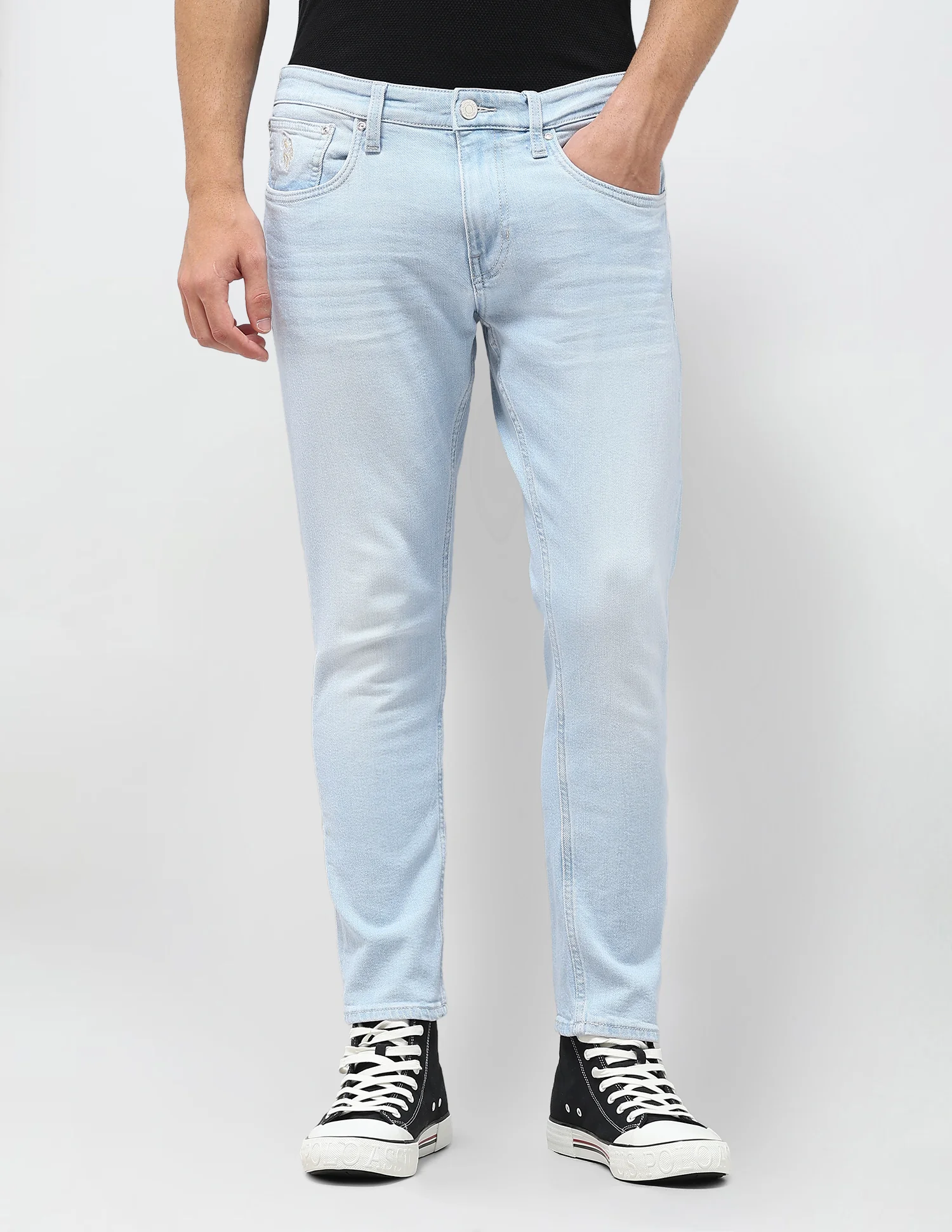 Henry Tapered Fit Blue Jeans - Image 6