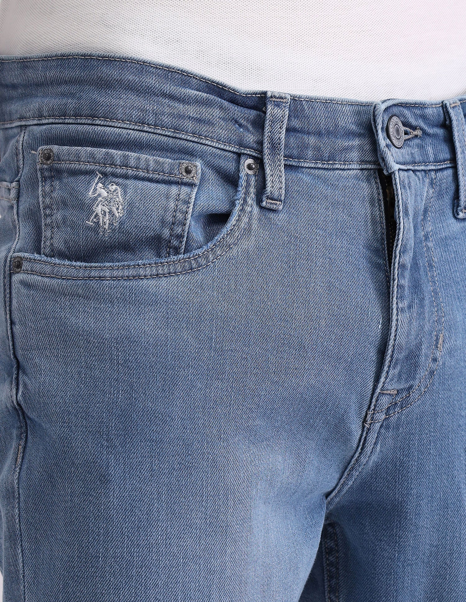 Henry Tapered Fit Blue Jeans - Image 8