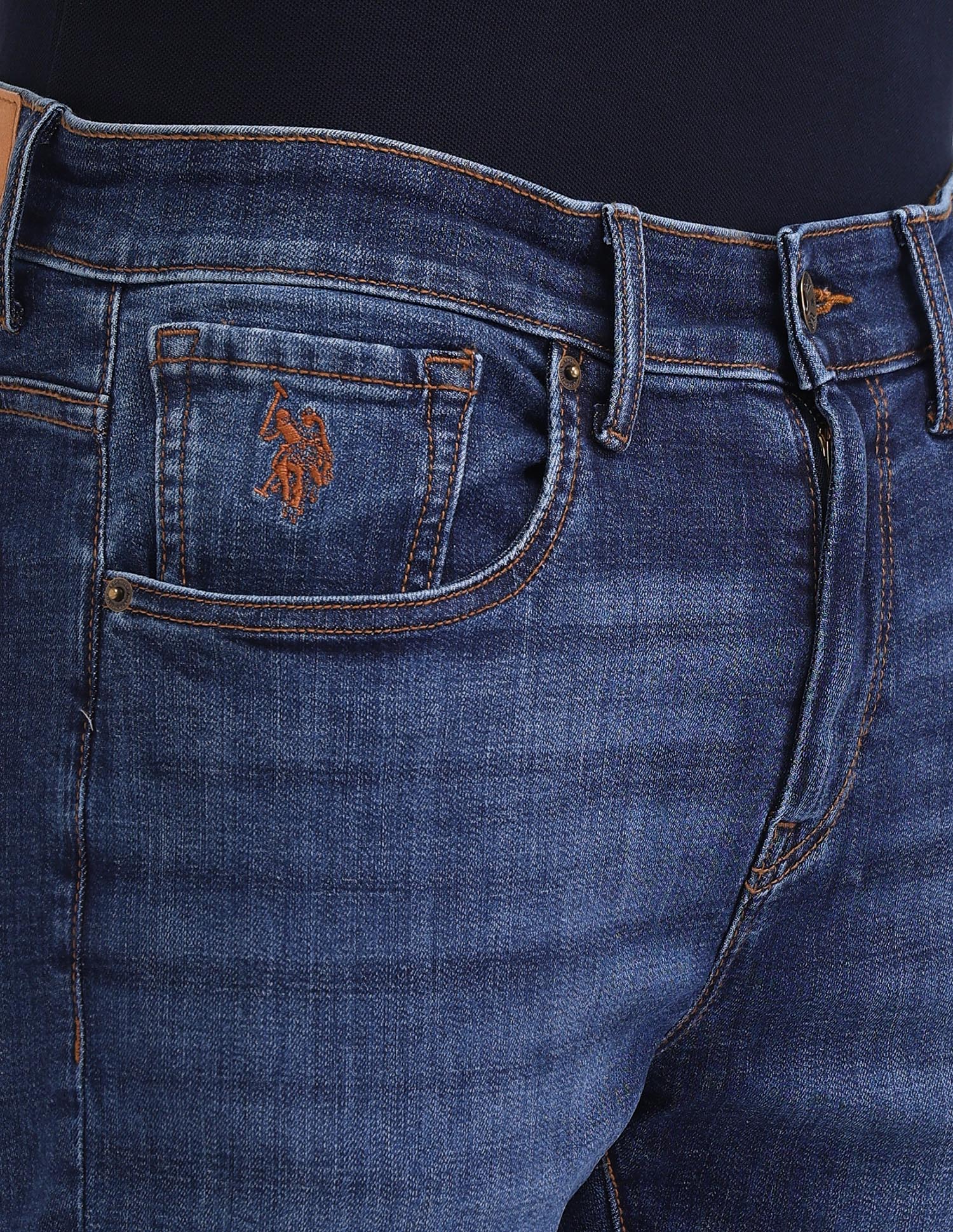 Henry Tapered Fit Blue Jeans - Image 7