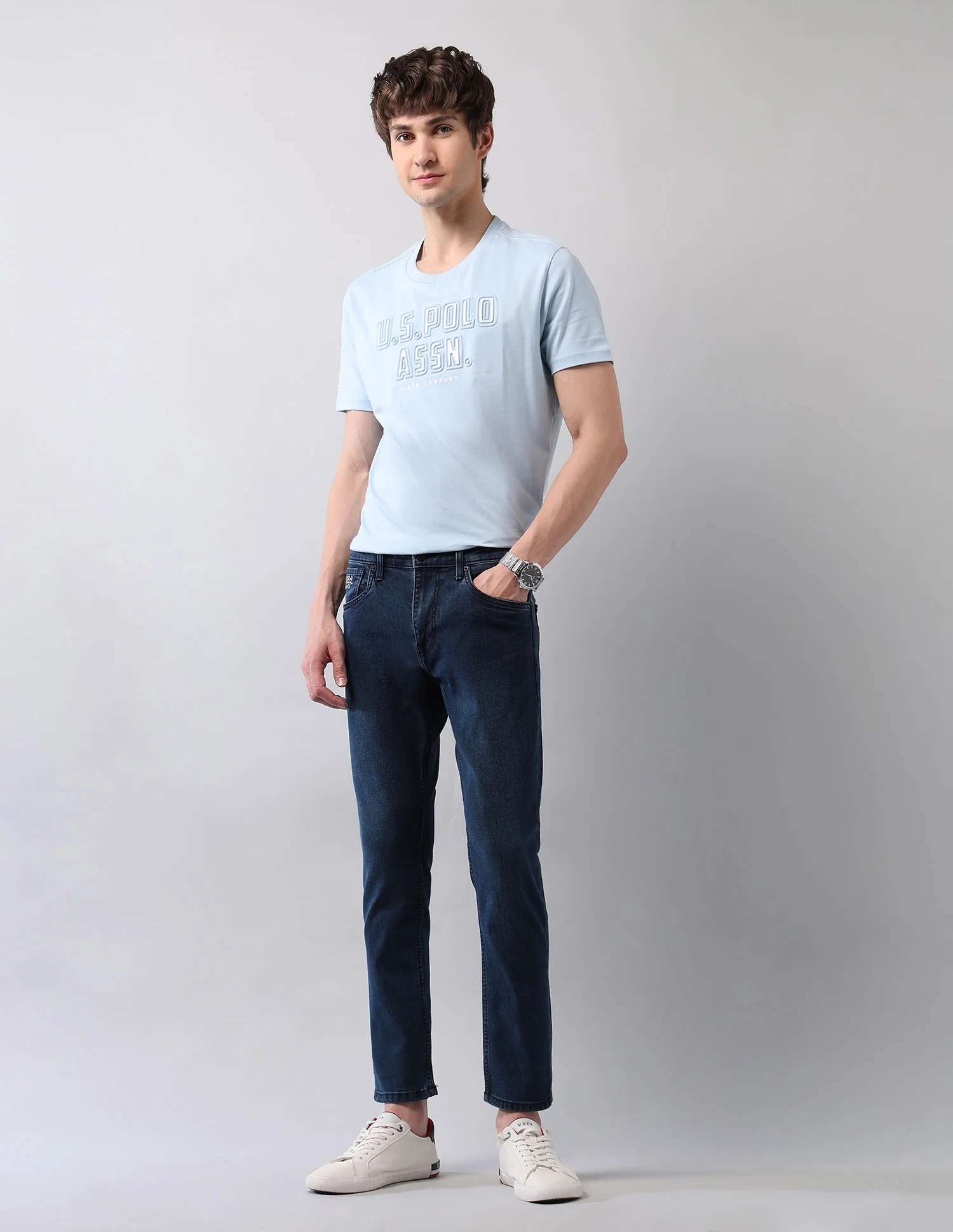 Henry Tapered Fit Blue Jeans - Image 3