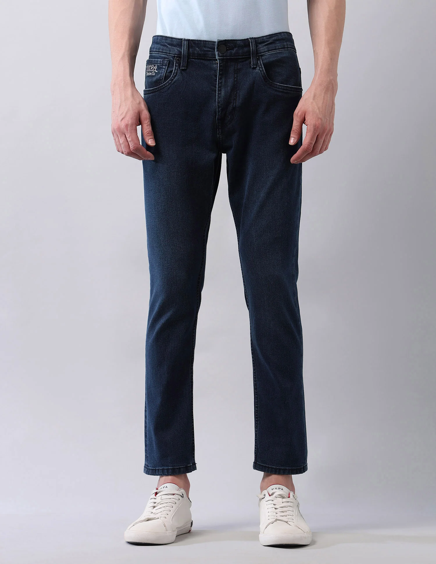 Henry Tapered Fit Blue Jeans - Image 6