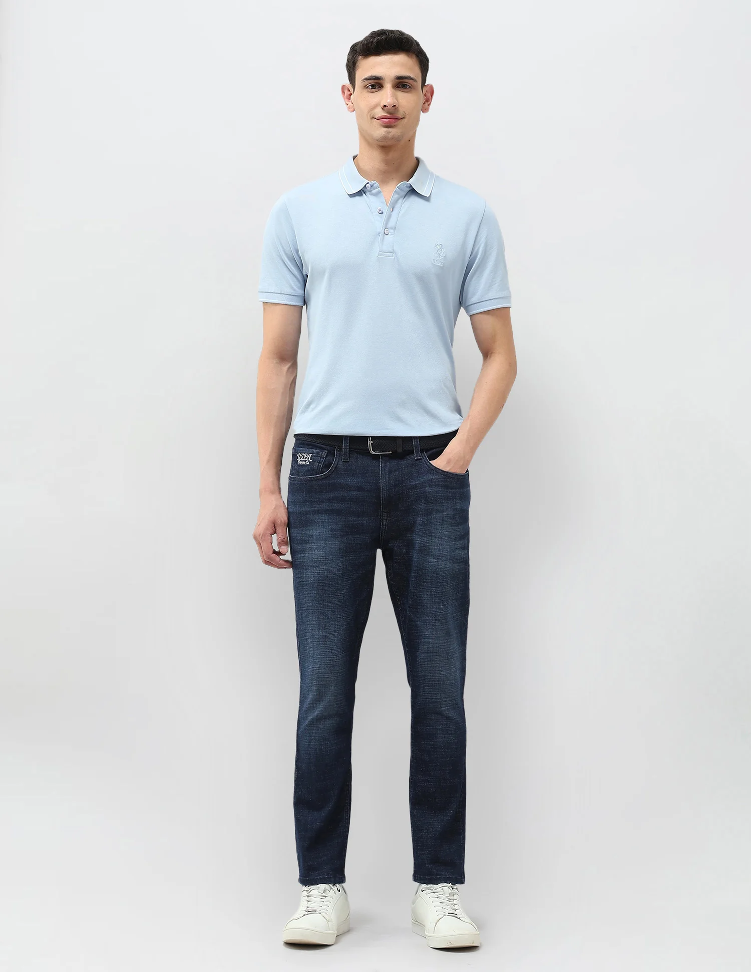 Henry Tapered Fit Blue Jeans - Image 3