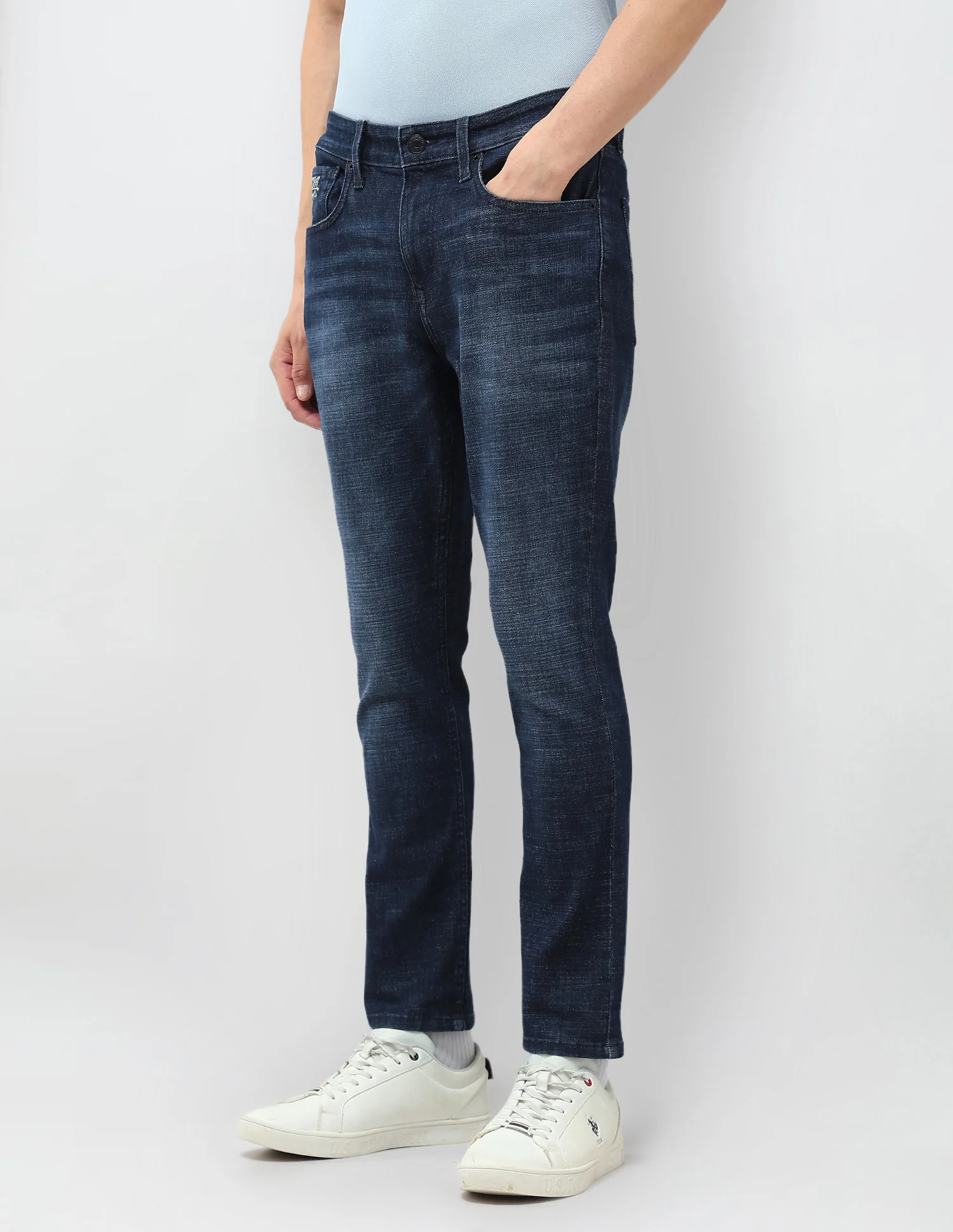 Henry Tapered Fit Blue Jeans - Image 4