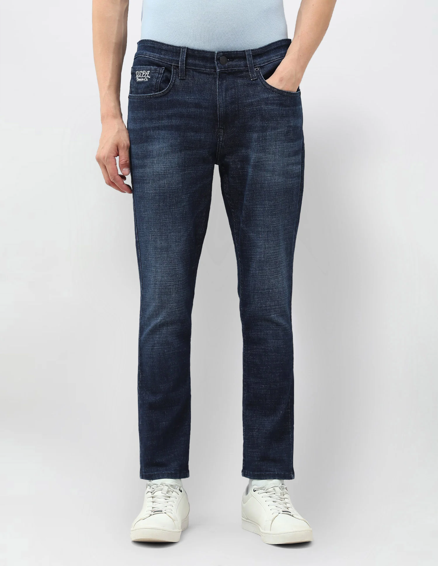 Henry Tapered Fit Blue Jeans - Image 6