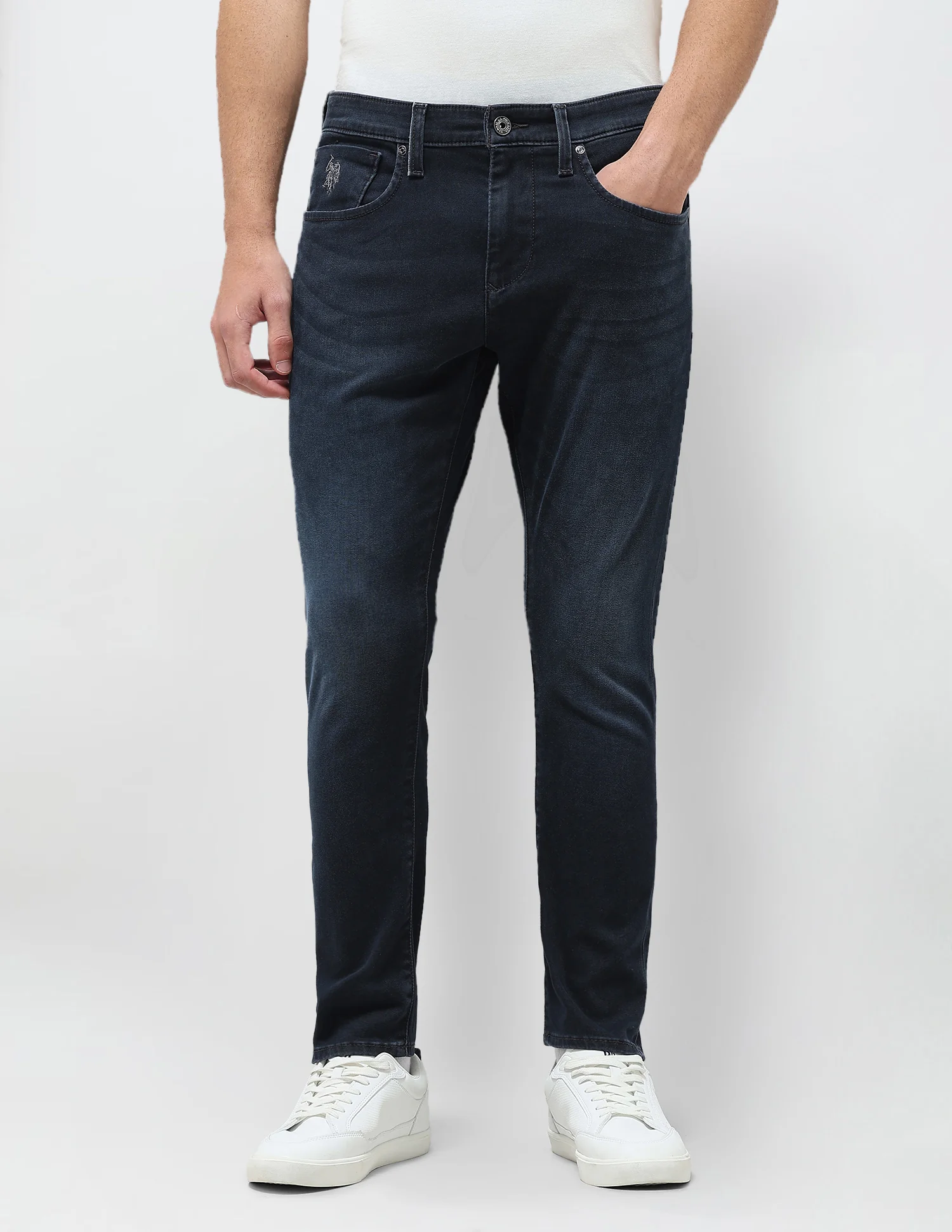 Henry Tapered Fit Blue Jeans - Image 6