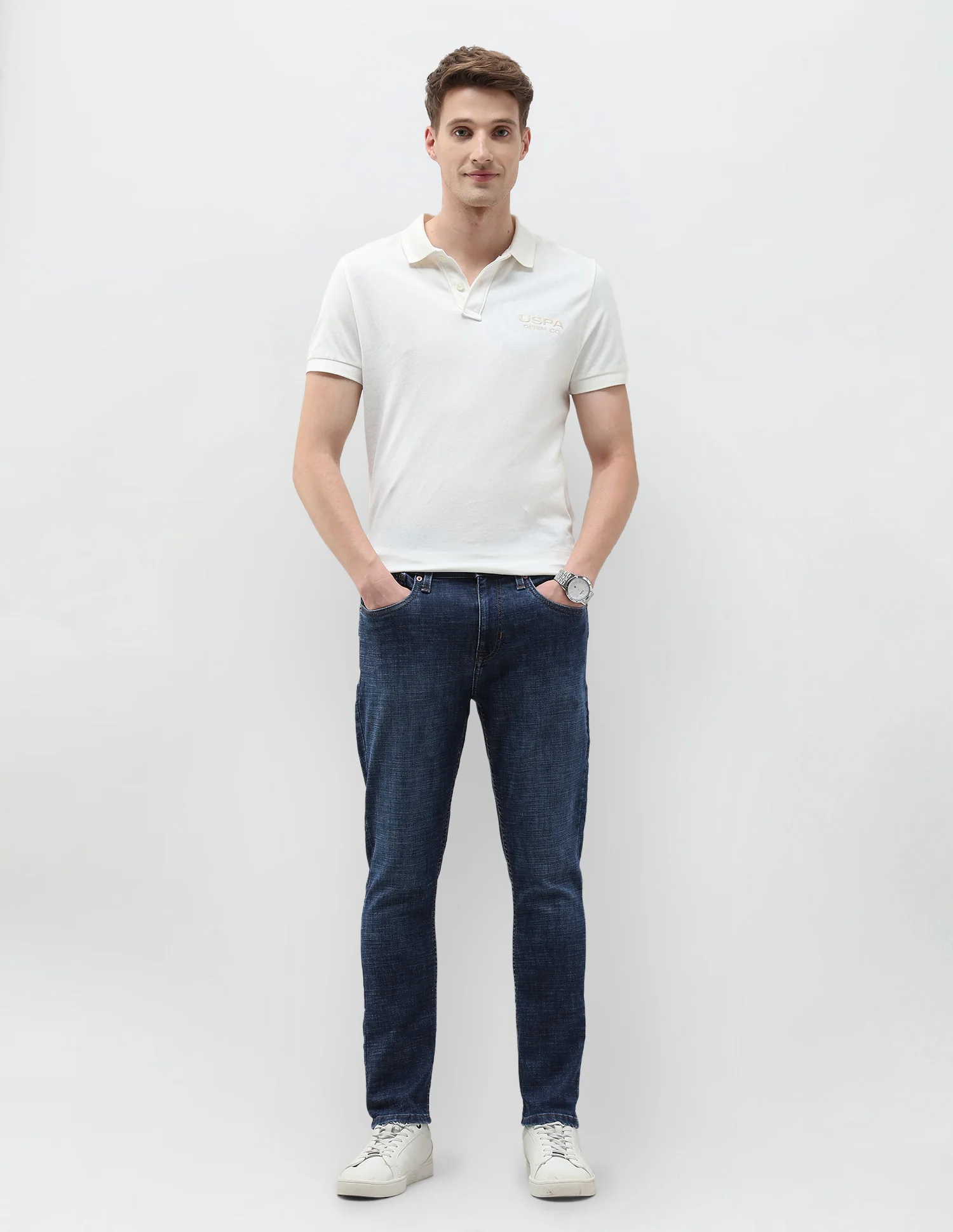 Henry Tapered Fit Blue Jeans - Image 3