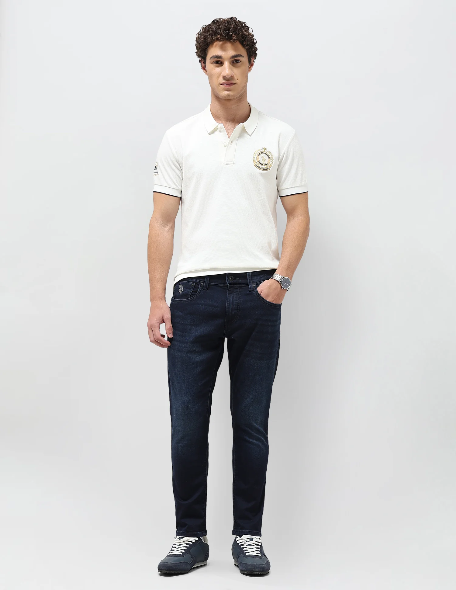 Henry Tapered Fit Blue Jeans - Image 3
