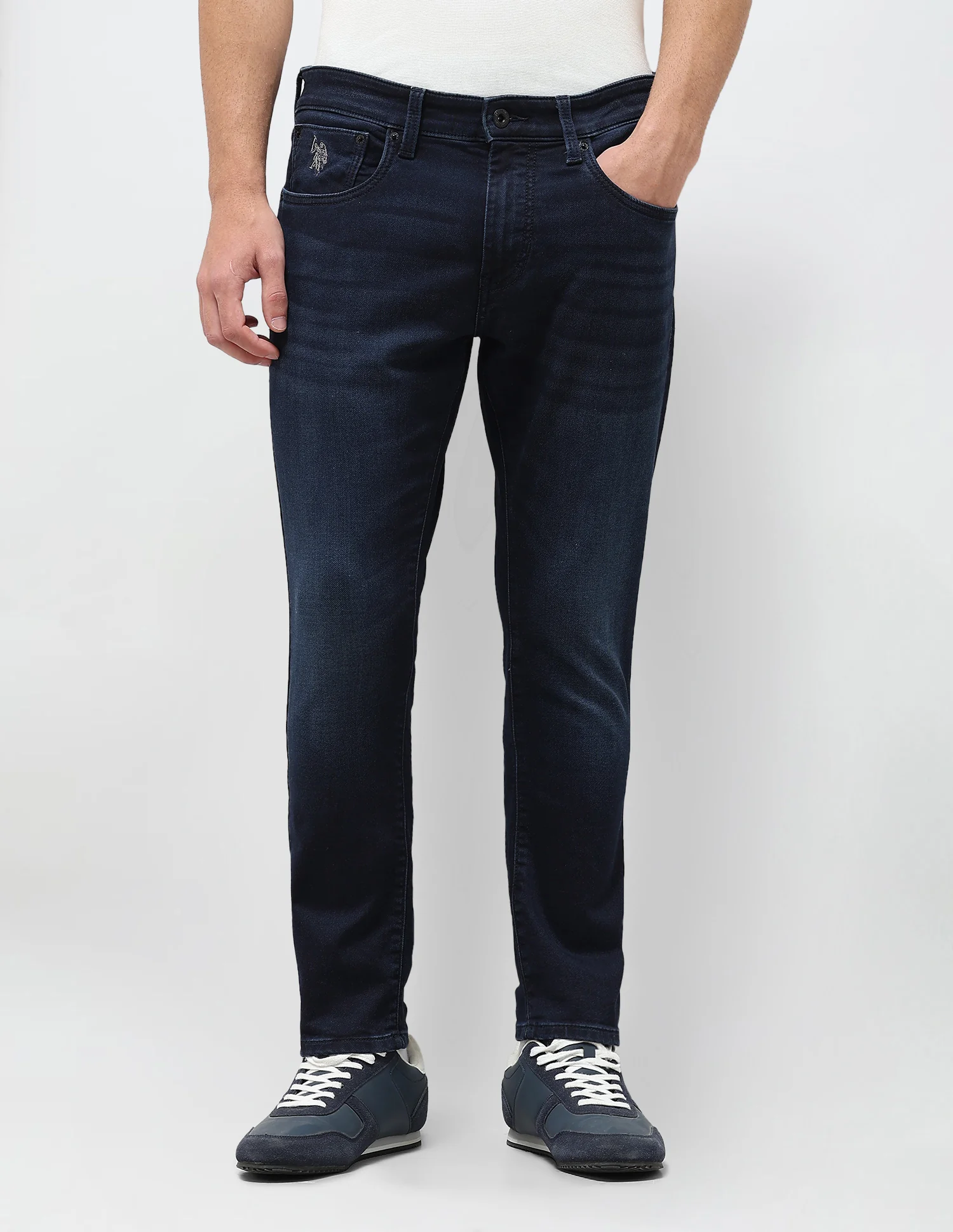 Henry Tapered Fit Blue Jeans - Image 6