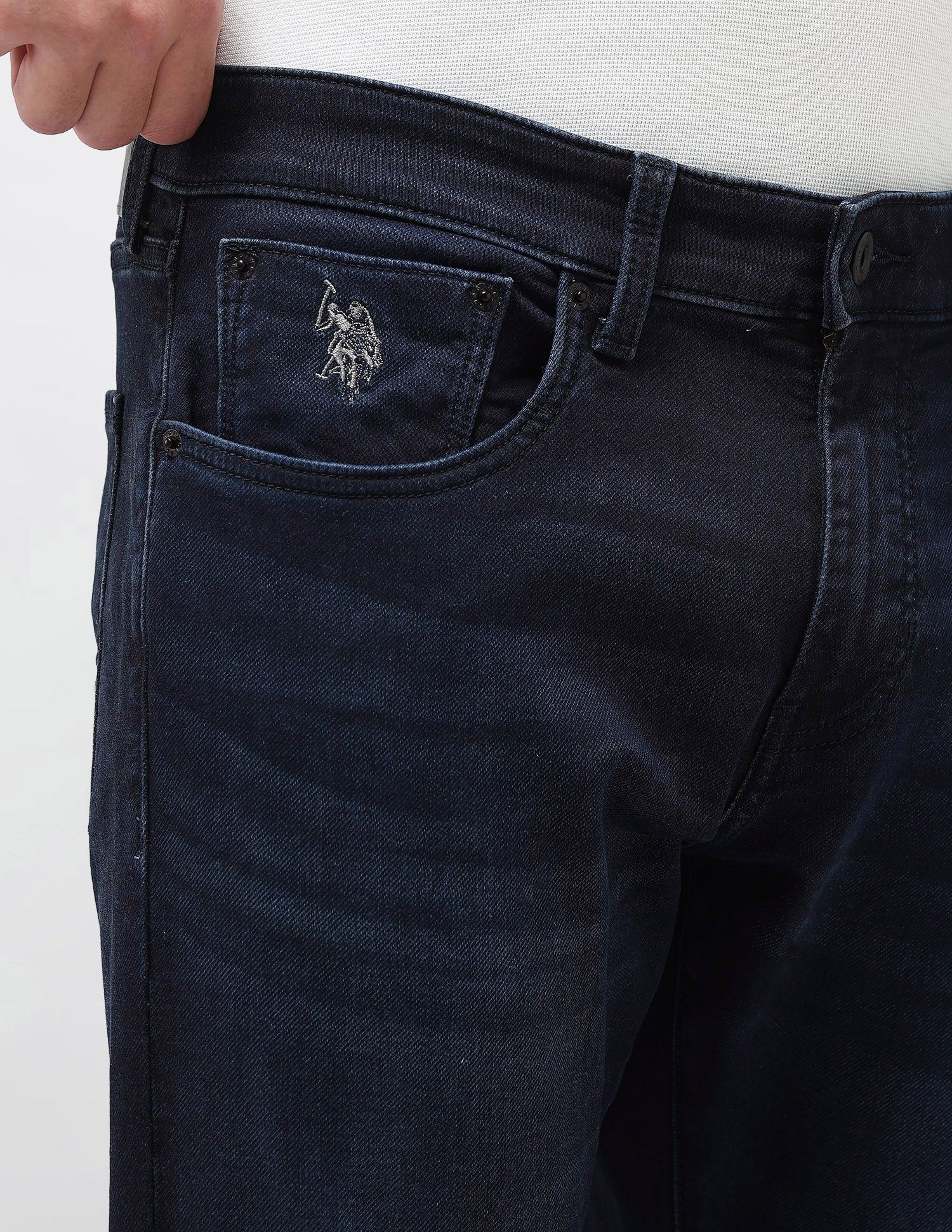 Henry Tapered Fit Blue Jeans - Image 7