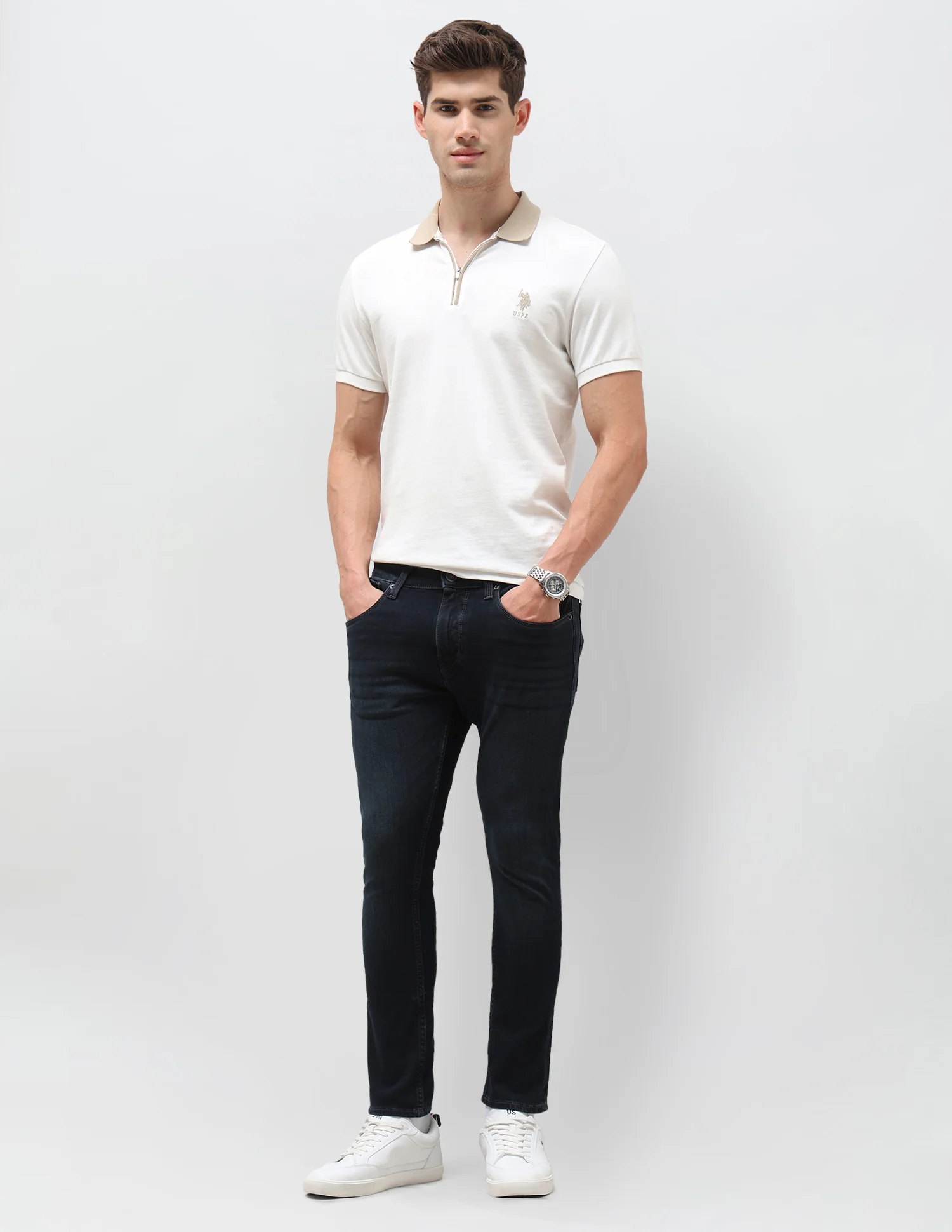 Henry Tapered Fit Blue Jeans - Image 3