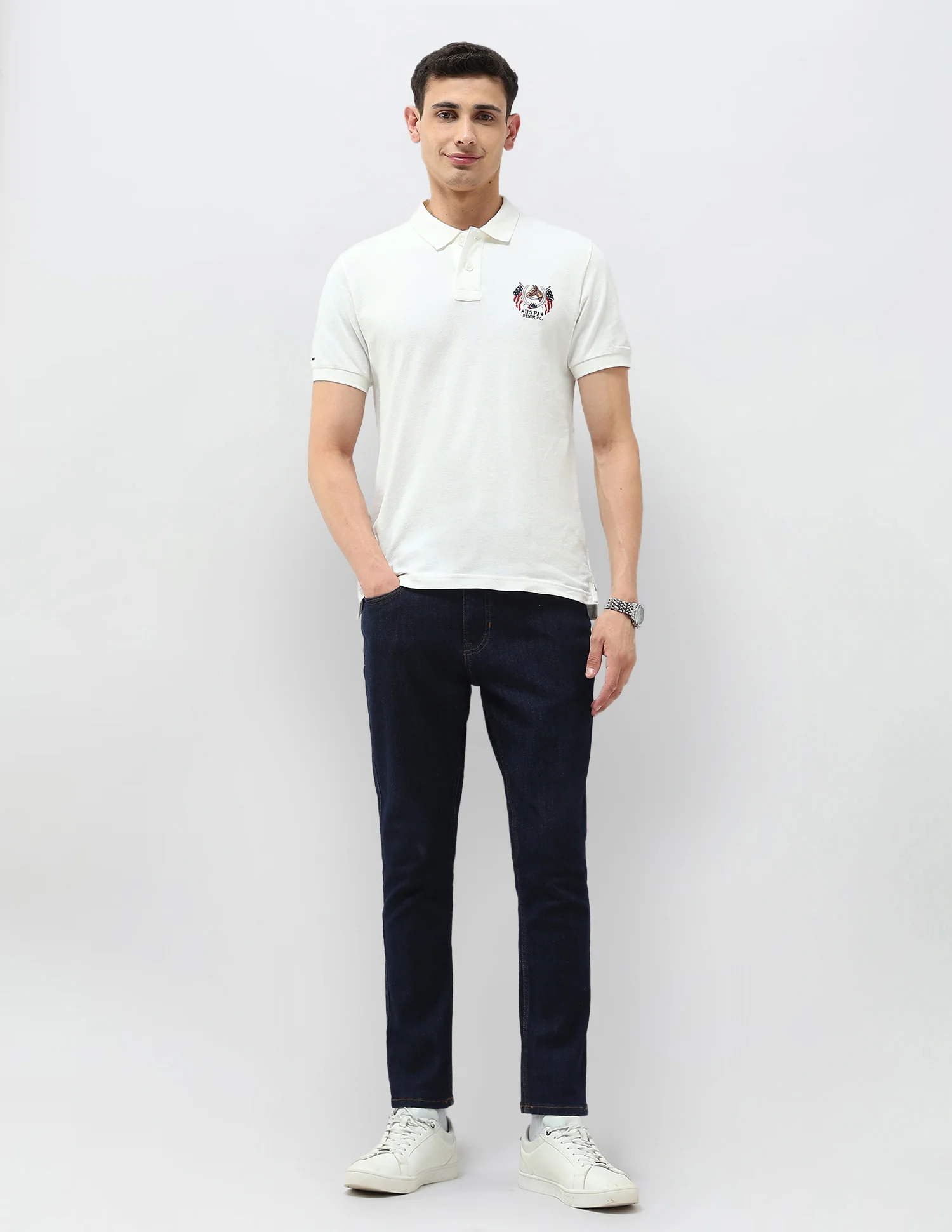 Henry Tapered Fit Blue Jeans - Image 3