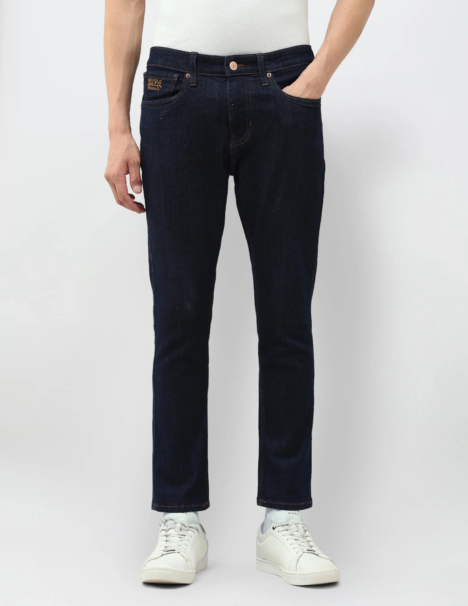 Henry Tapered Fit Blue Jeans - Image 6