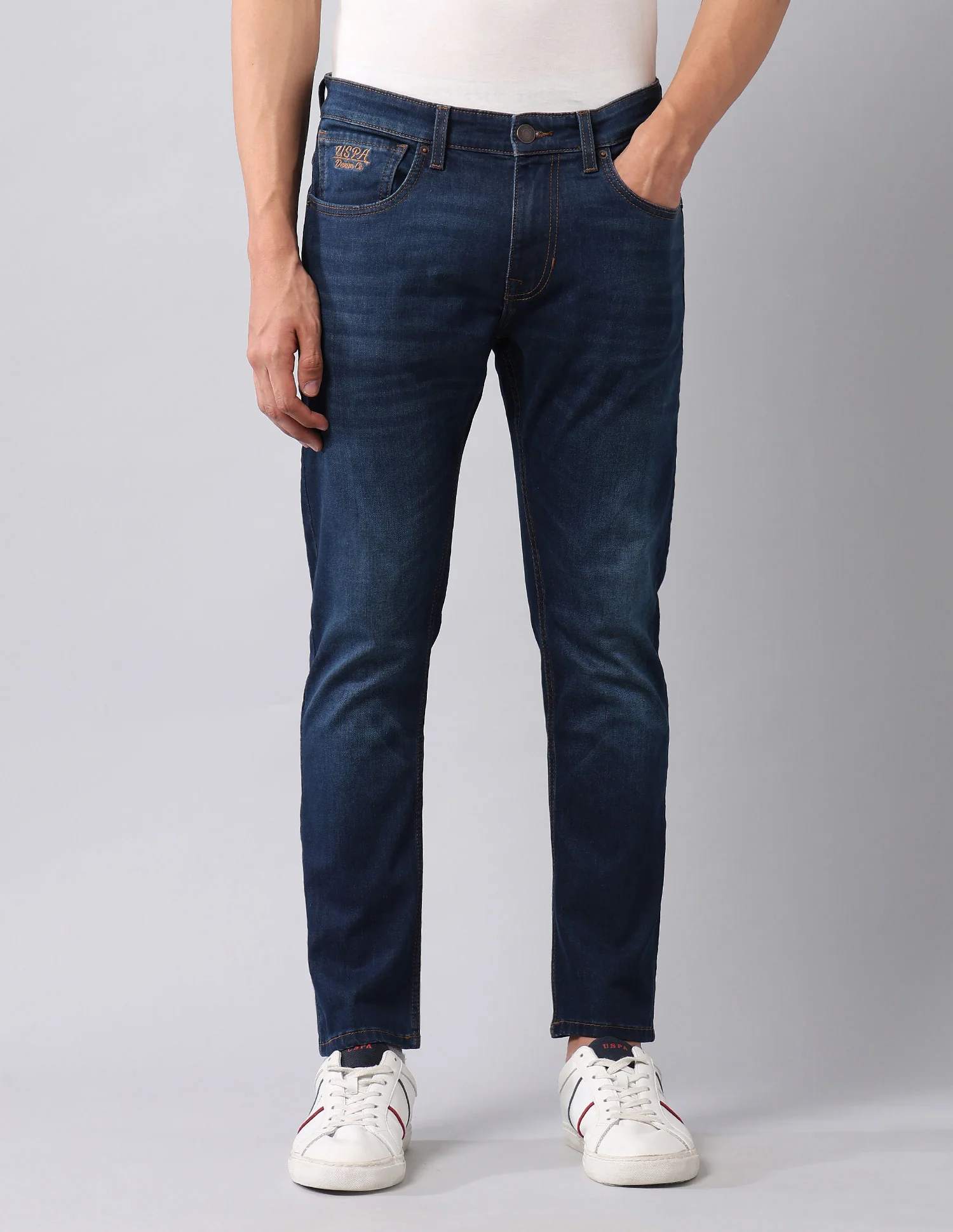 Henry Tapered Fit Blue Jeans - Image 6