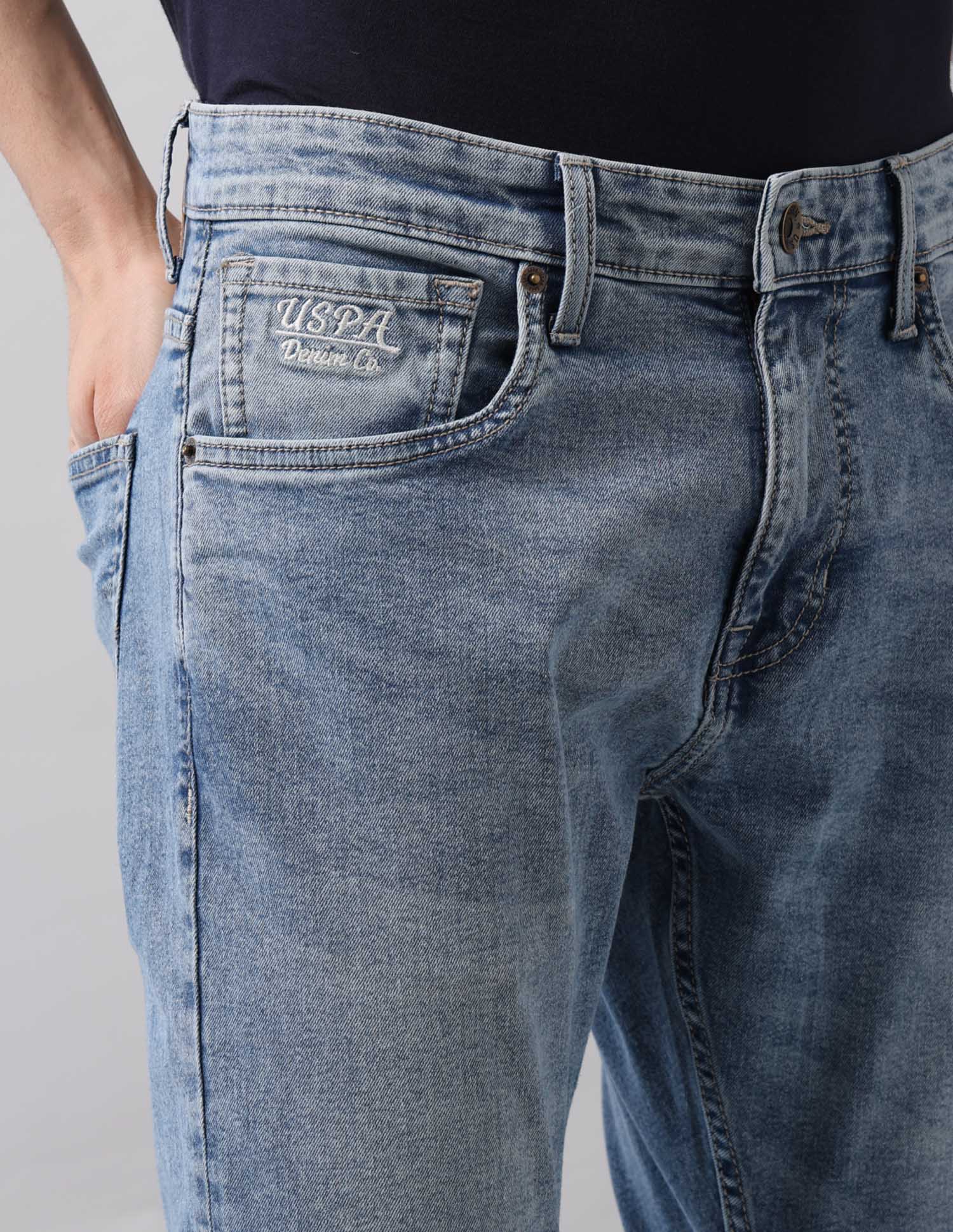 Henry Tapered Fit Blue Jeans - Image 7
