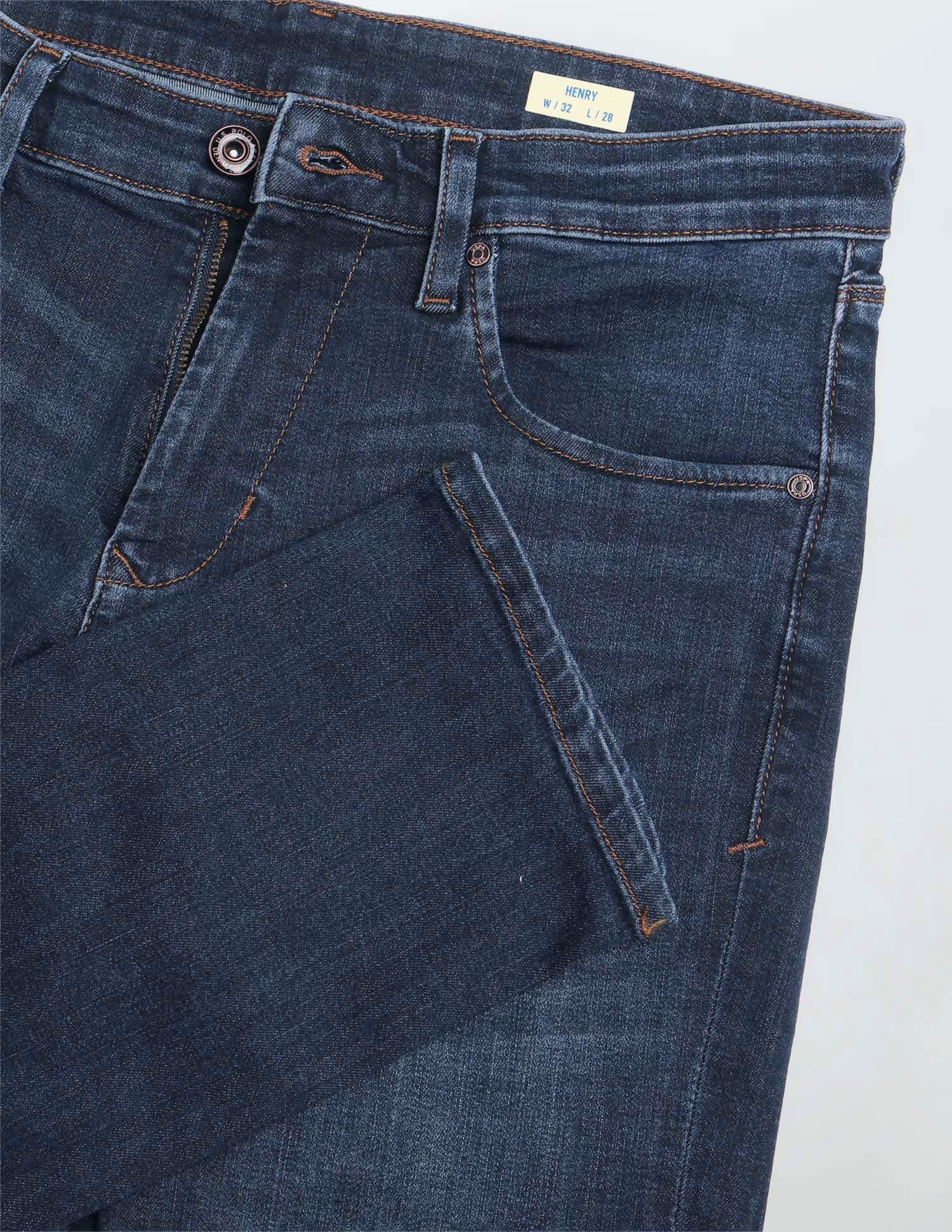 Henry Tapered Fit Blue Jeans - Image 2