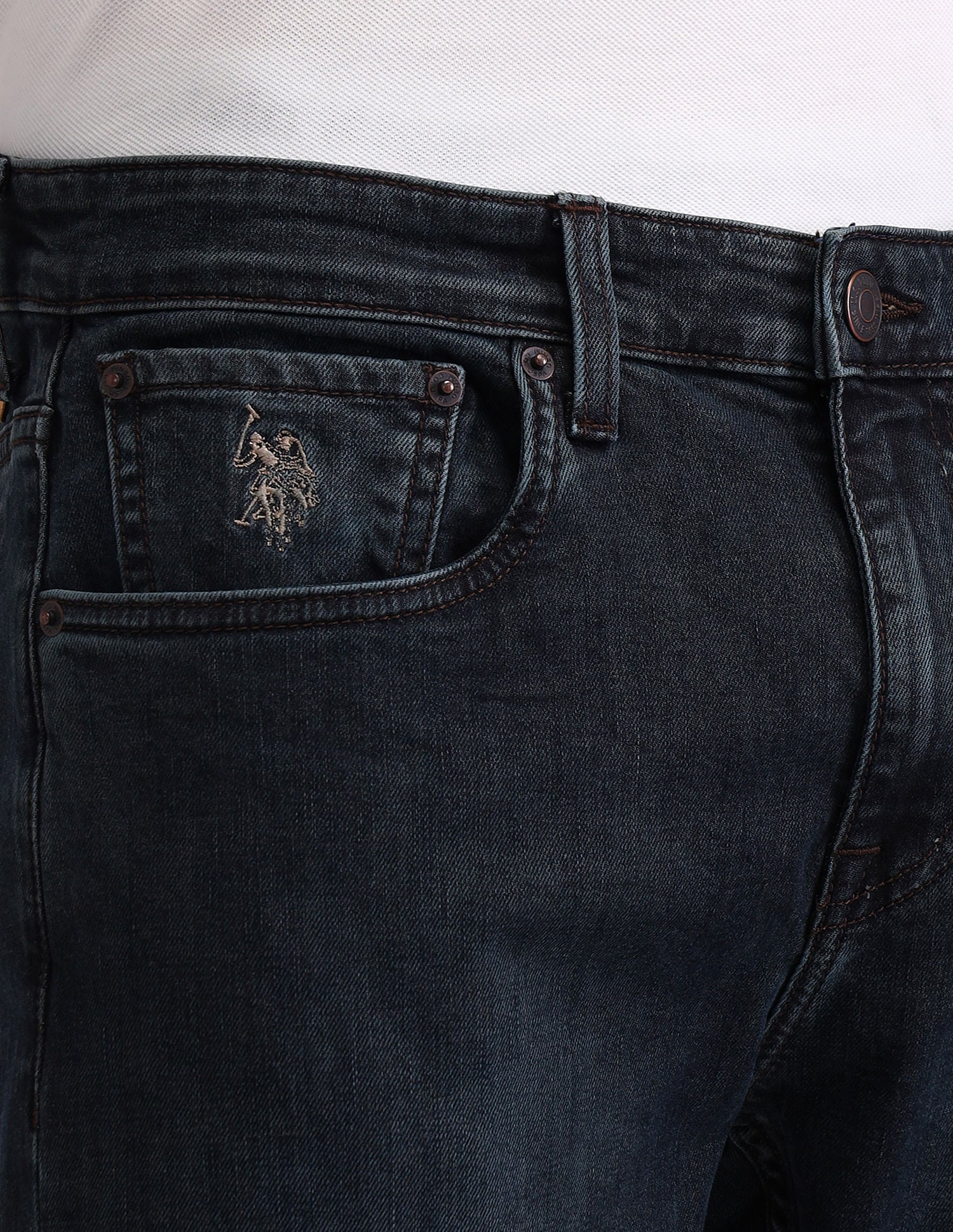 Henry Tapered Fit Blue Jeans - Image 8