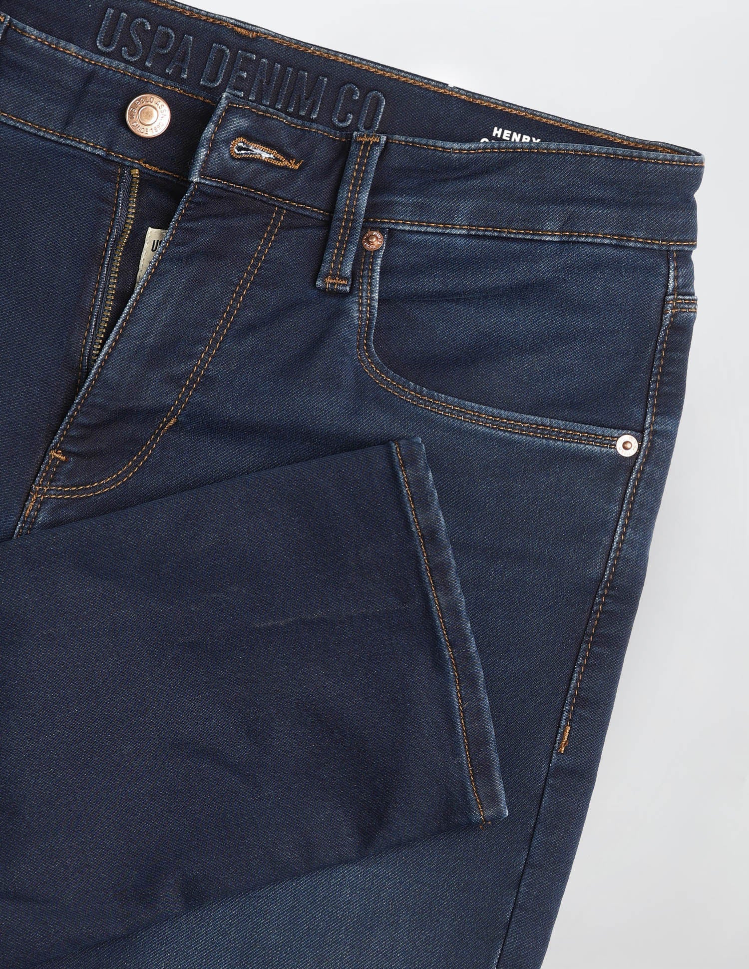 Henry Tapered Fit Blue Jeans - Image 2