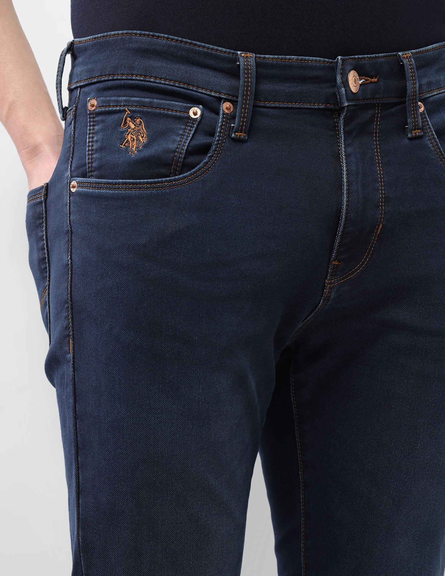 Henry Tapered Fit Blue Jeans - Image 7