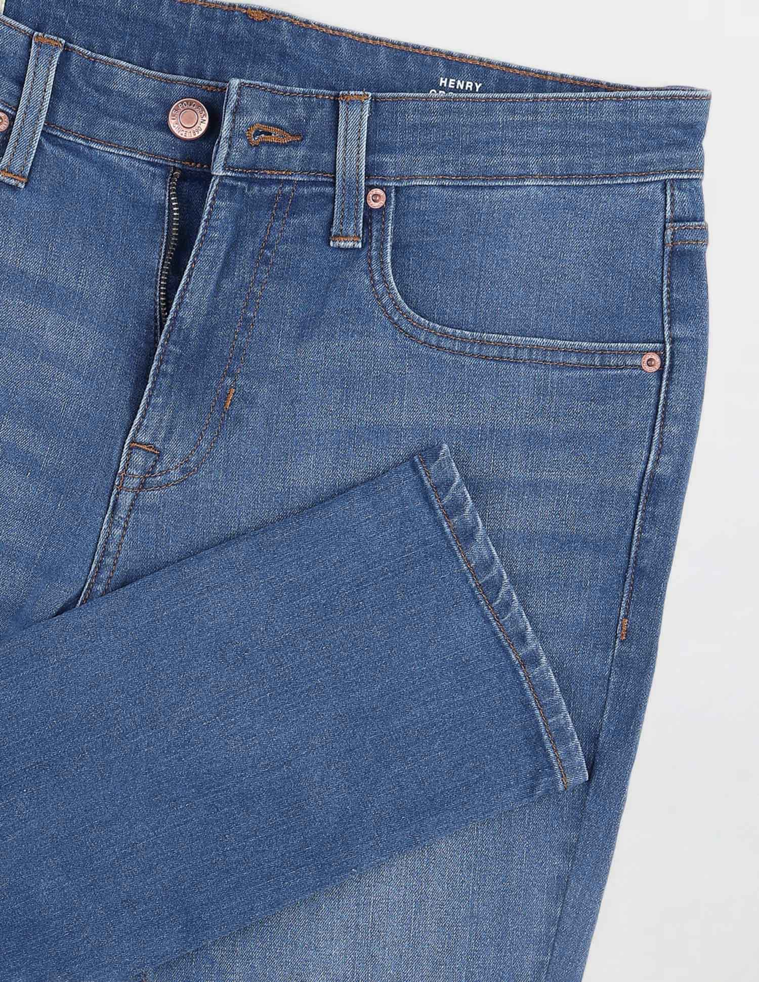 Henry Tapered Fit Blue Jeans - Image 2